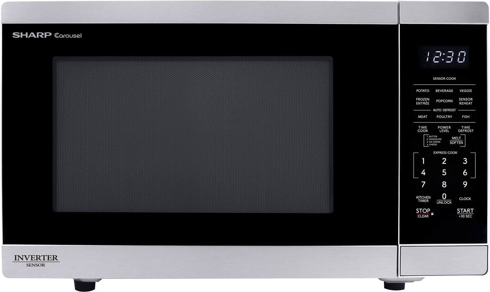 Sharp - 1.4 cu ft Countertop Microwave With Sensor Cooking - Stainless Steel product image