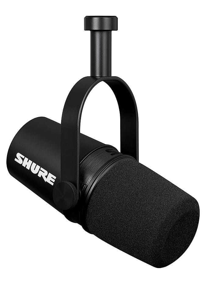 Shure - MV7X Podcast Microphone - XLR Outputs for Podcasting, Live Streaming, Music Recording & Youtube Content - Black prod…