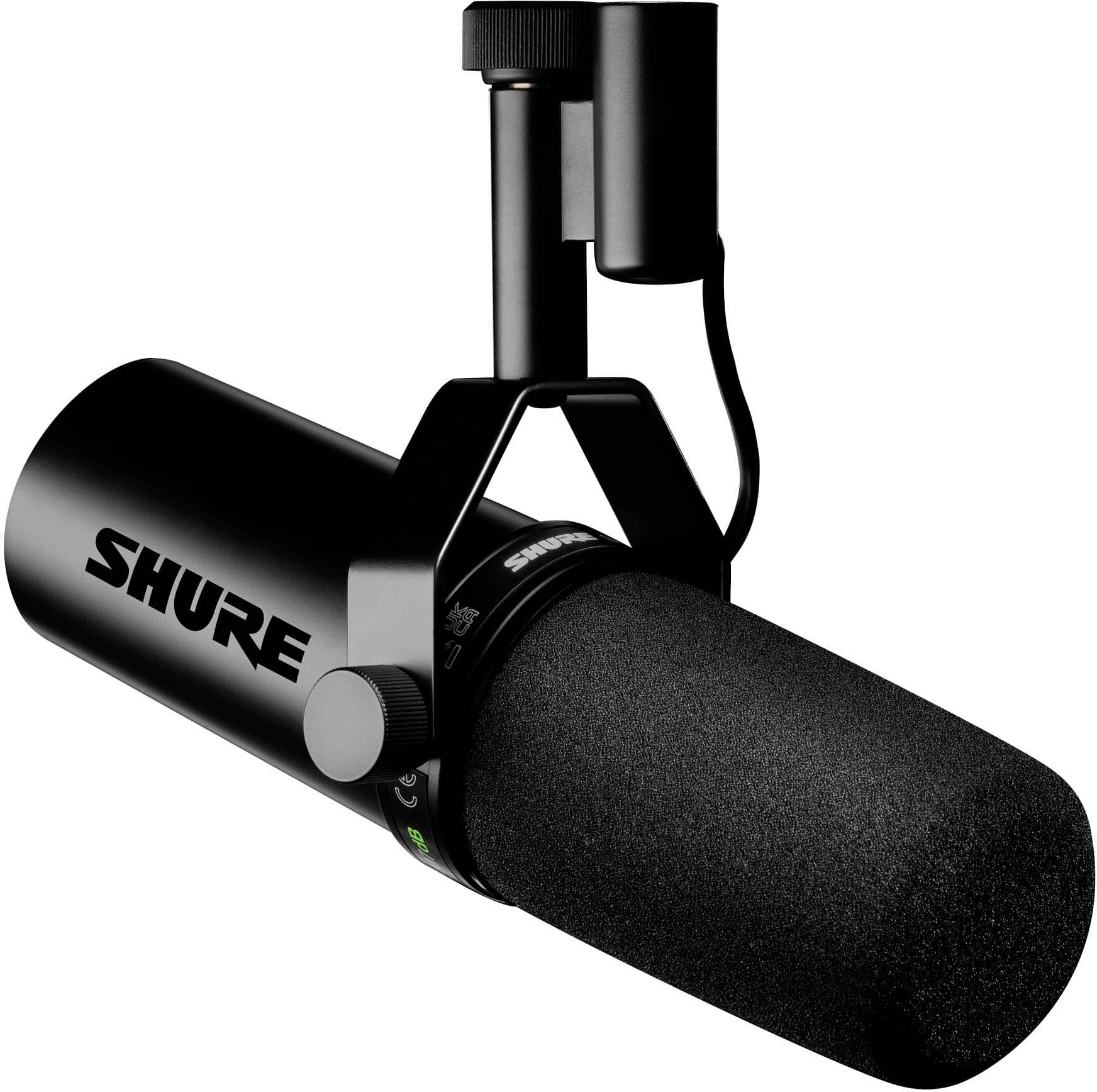 Shure - SM7DB Podcast Microphone with Built-in Preamp - XLR Outputs for Podcasting, Live Streaming & Music Recording - Black…