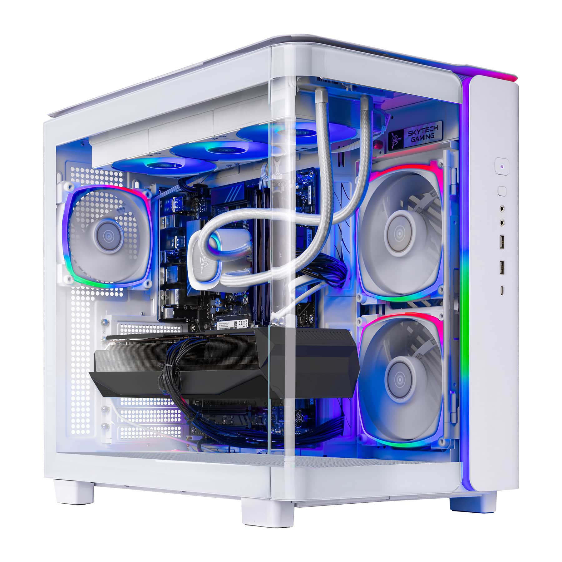 Skytech Gaming - KING95 Gaming Desktop PC - AMD Ryzen 7 9700X (2024) - 32GB Memory - NVIDIA RTX Geforce 5070 - 2TB NVMe Stor…