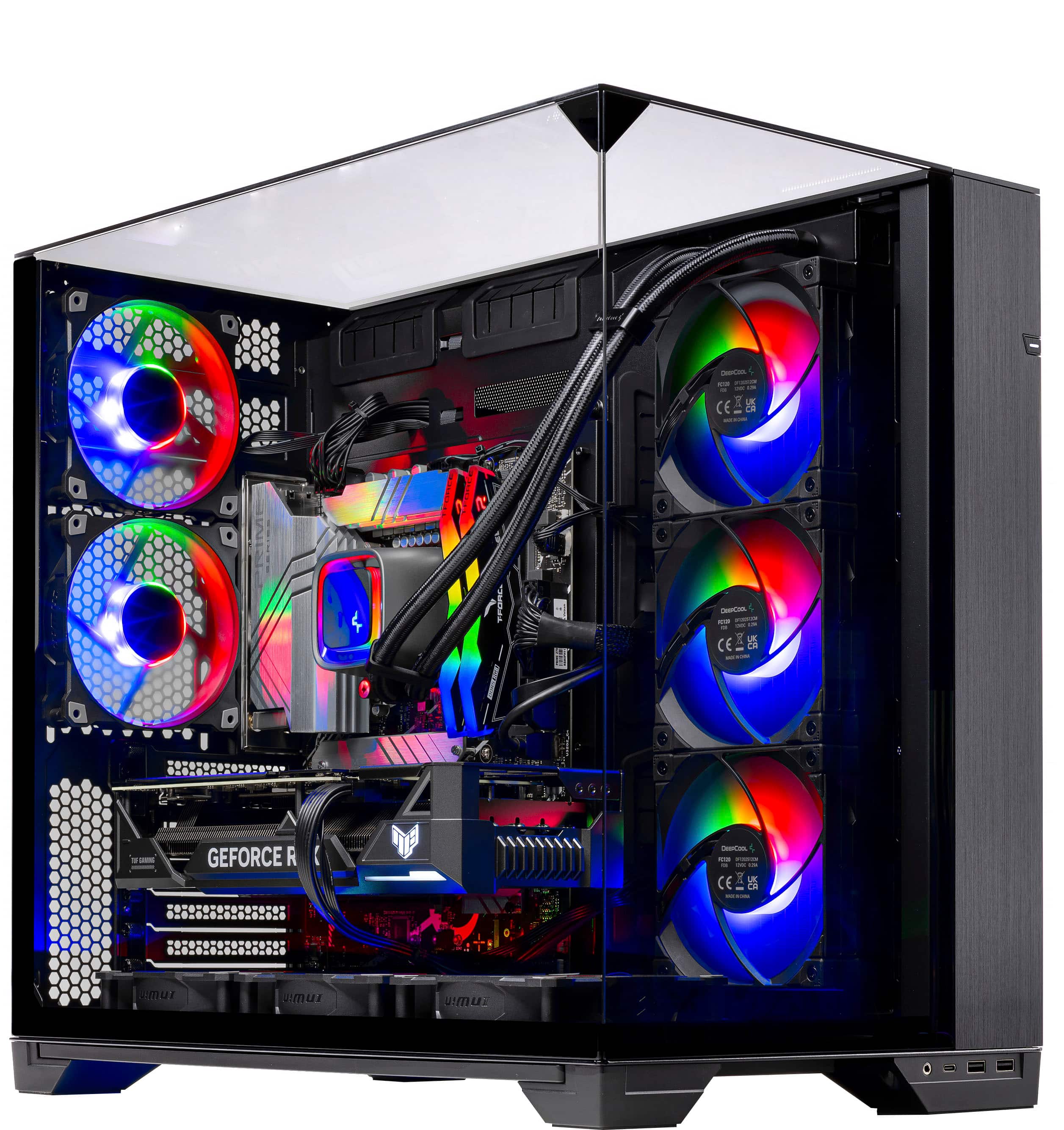 Skytech Gaming - O11V Gaming Desktop PC - AMD Ryzen 7 7700 (2023) - 32GB Memory - AMD Radeon RX 9070XT - 1TB NVMe Storage -…