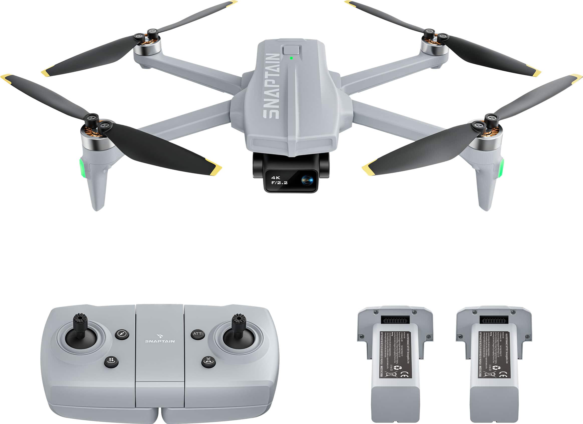 Snaptain - P10 4K Camera Drone with Remote Controller - Gray product image