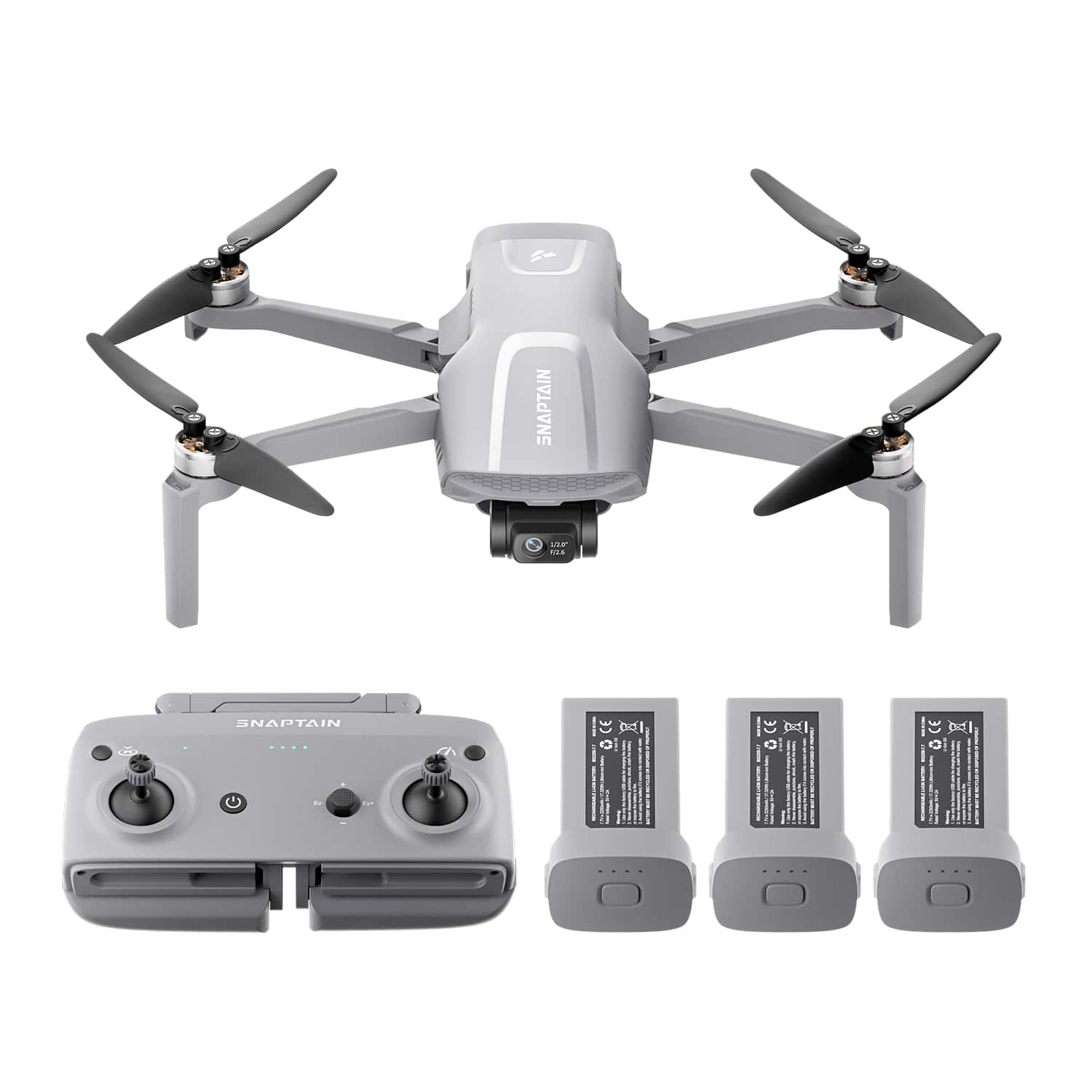 Snaptain - P40 LITE 3-Axis Gimbal Camera Drone Bundle - Gray product image