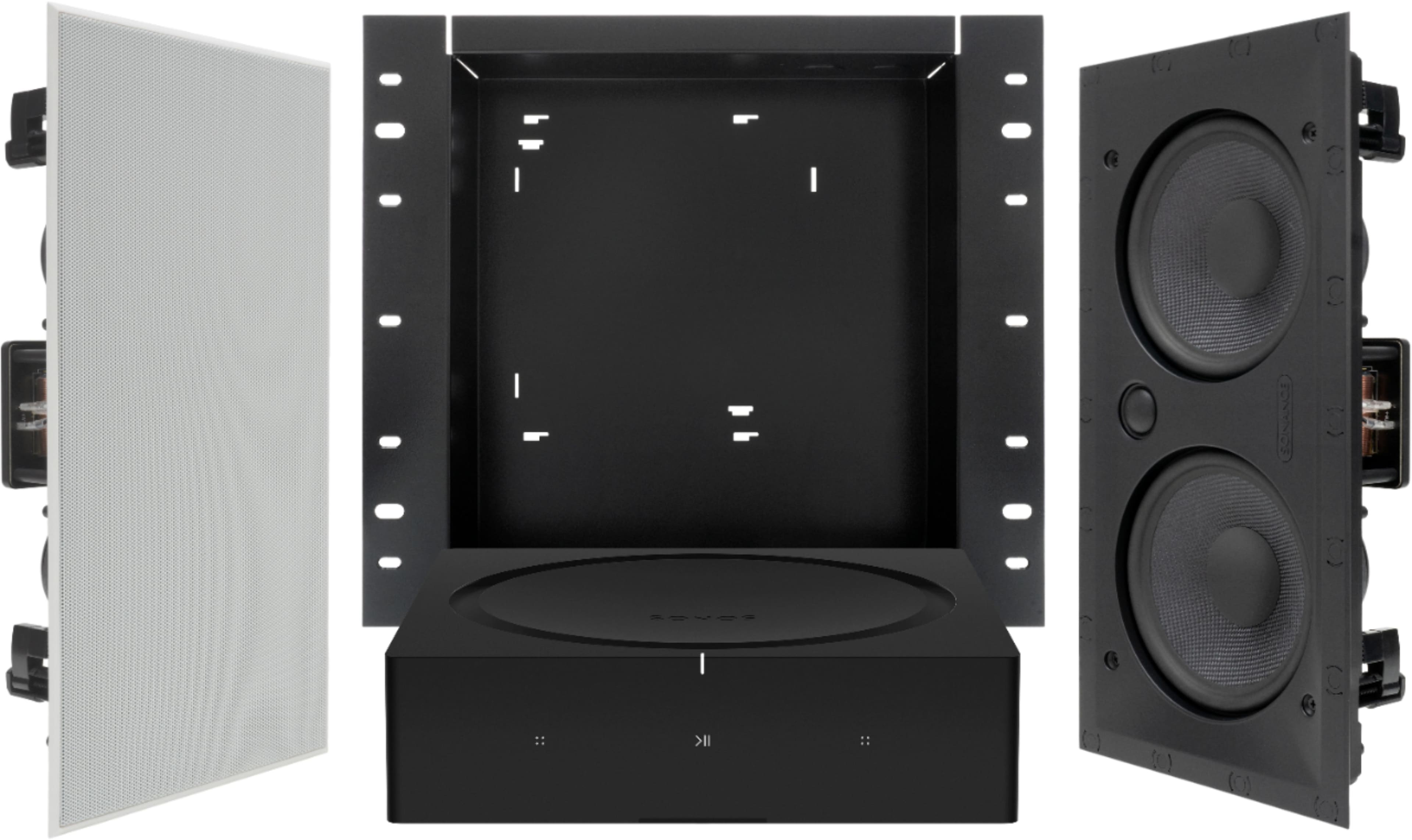 Sonance - MAG SSTVAUDIO - Mag Series Sonos Powered 2.0-Channel Soundbar Alternative (Each) - Paintable White product image