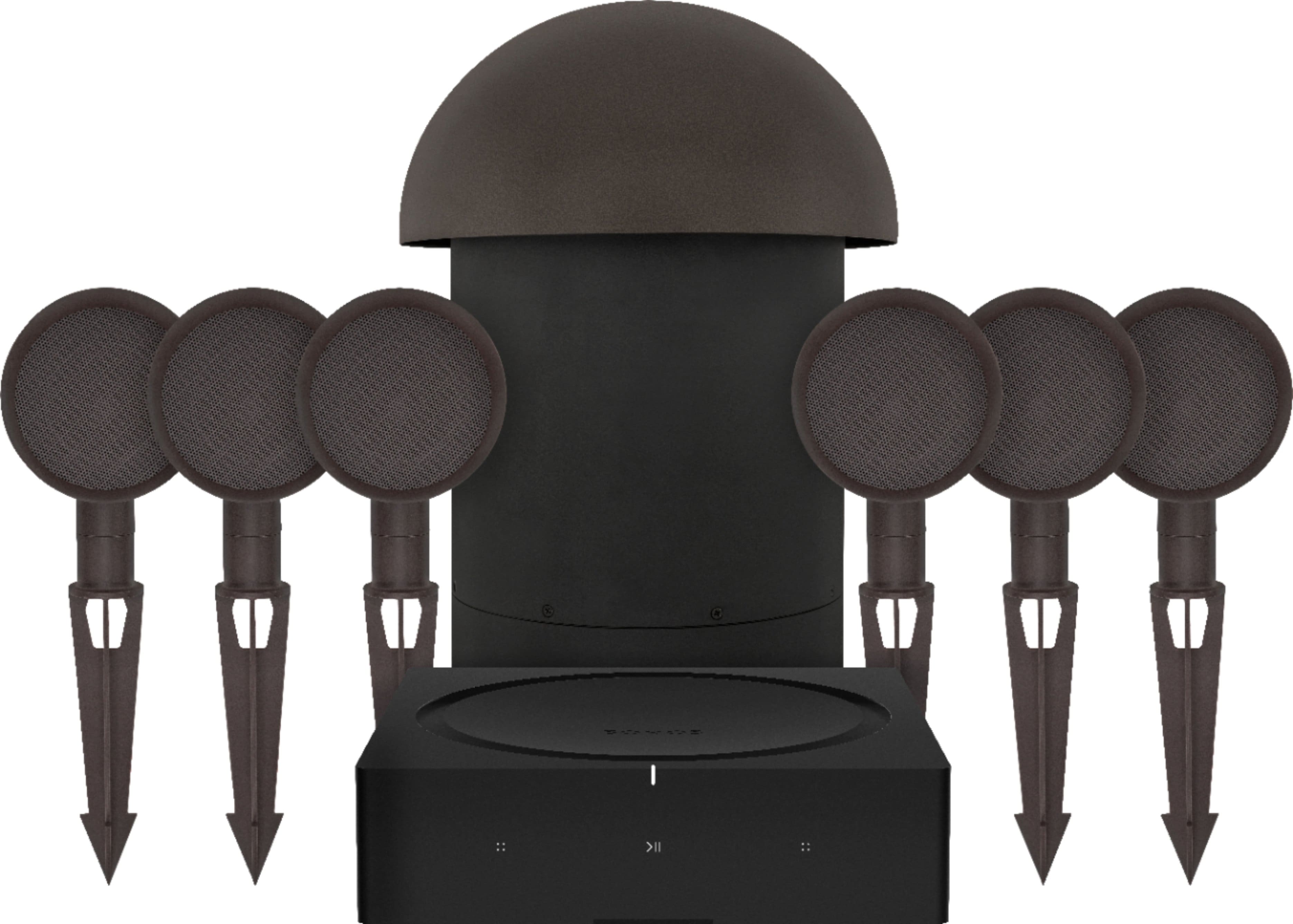 Sonance - MAG6.1 - Mag Series 6.1-Ch. Landscape Outdoor Speaker System Powered by Sonos (Each) - Brown/Black product image