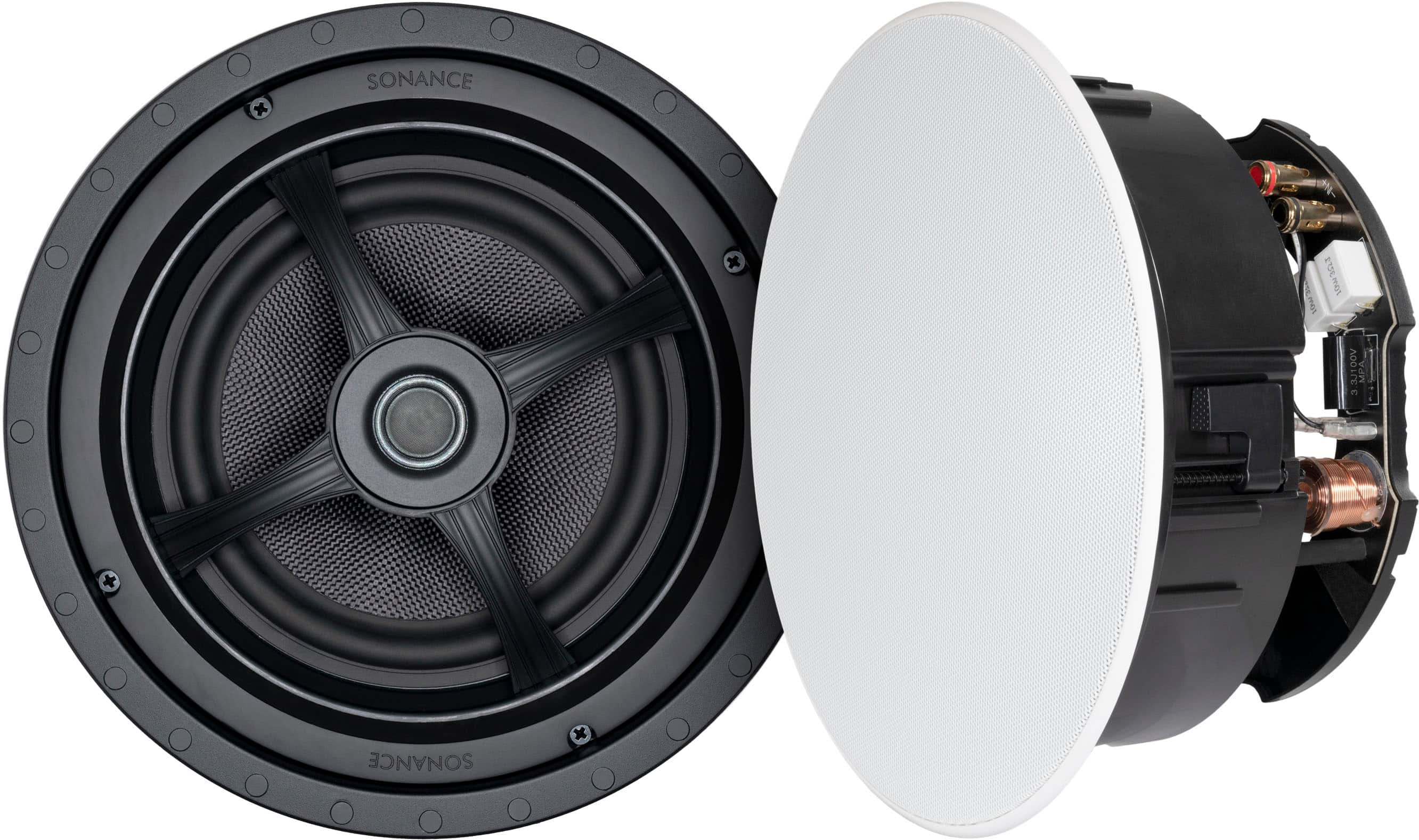 Sonance - MAG8R - Mag Series 8" 2-Way In Ceiling Speakers (Pair) - Paintable White product image