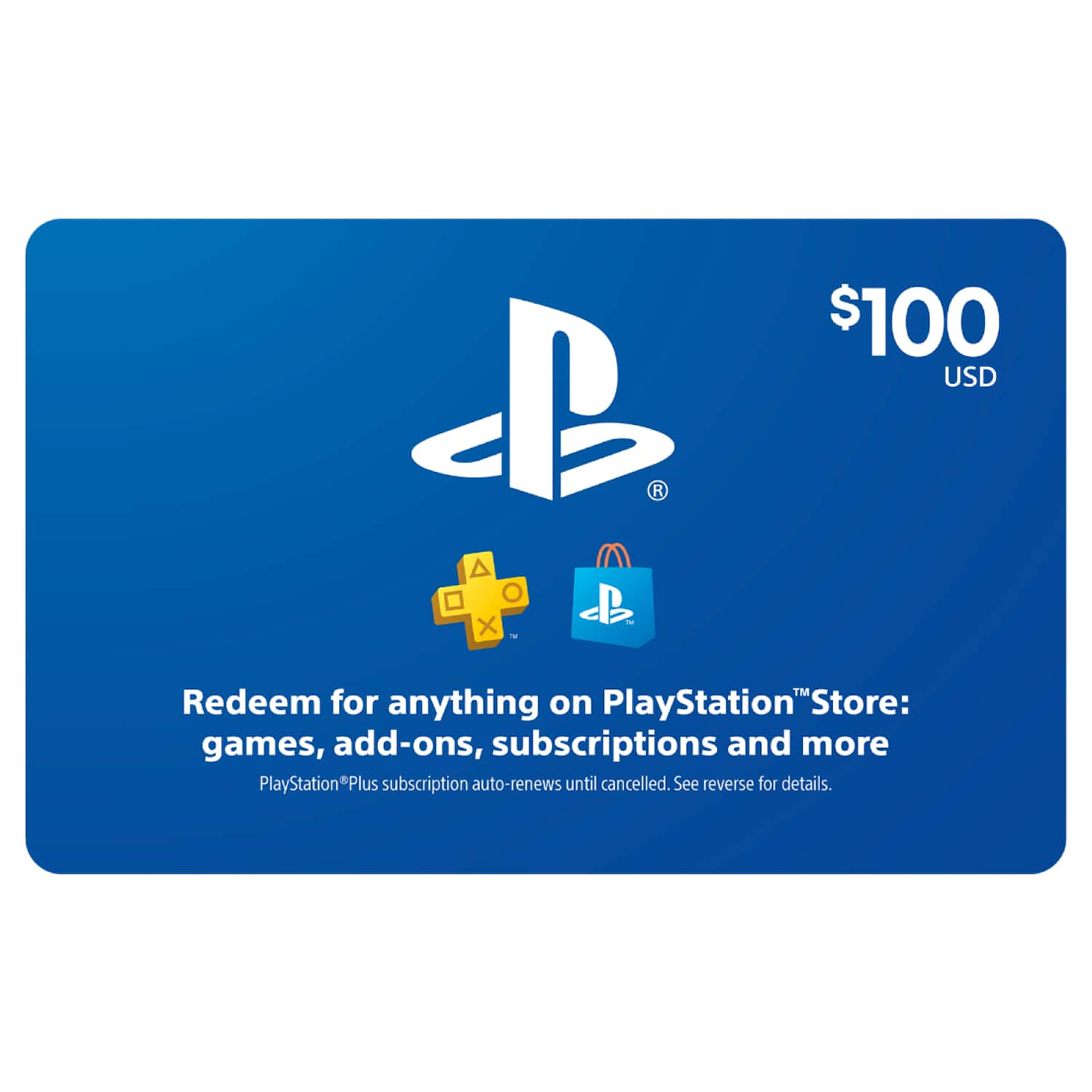 Sony - $100 PlayStation Store Gift Card [Digital] product image