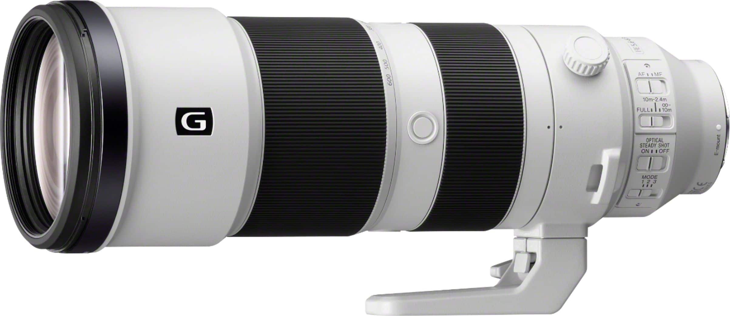 Sony - 200-600mm f/5.6-6.3 G OSS Full Frame Telephoto Zoom G Lens for E-Mount Cameras - White/Black product image