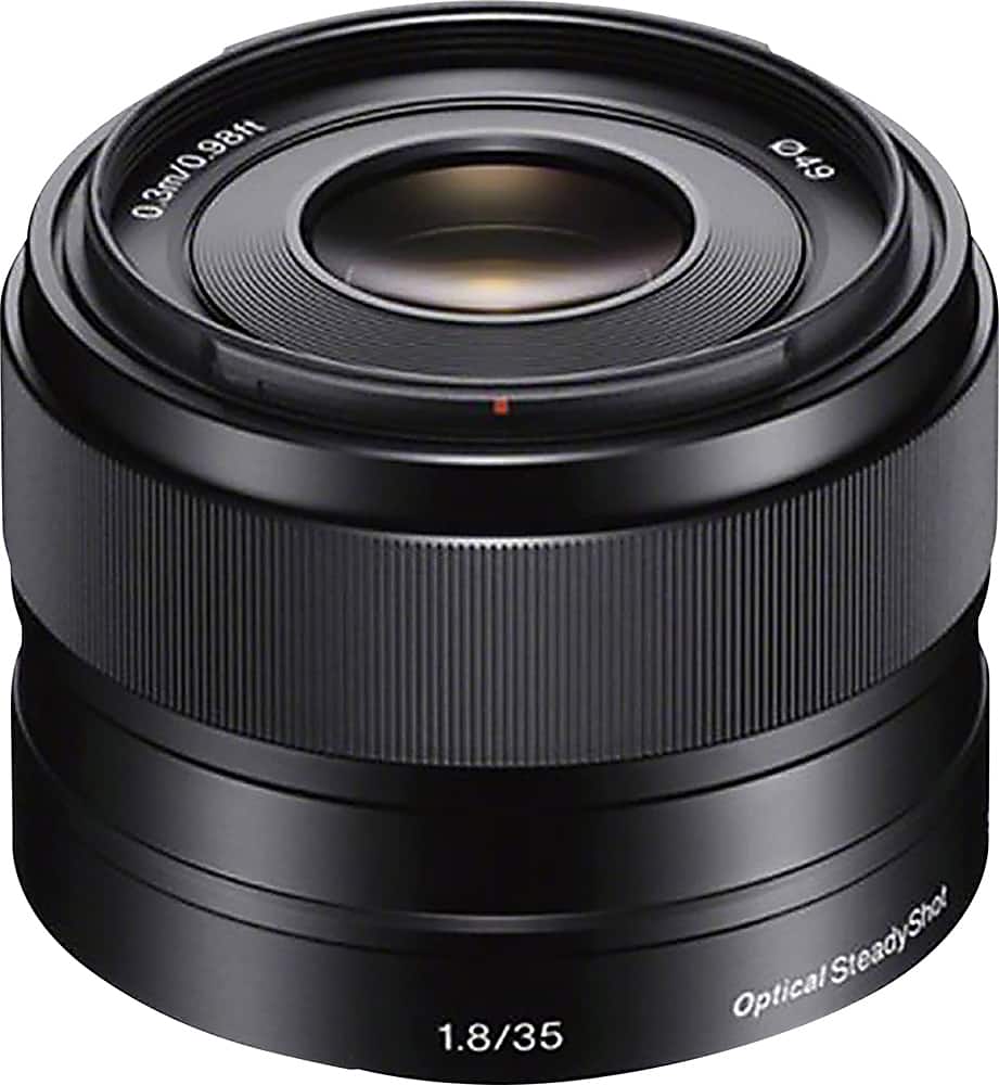 Sony - 35mm f/1.8 Prime Lens for Most NEX E-Mount Cameras - Black product image