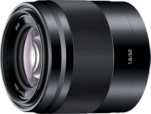 Sony - 50mm f/1.8 Optical Lens for Select E-Mount Cameras - Black product image