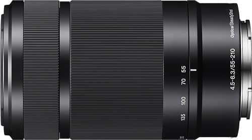 Sony - 55-210mm f/4.5-6.3 Telephoto Zoom Lens for Most Alpha E-Mount Cameras - Black product image