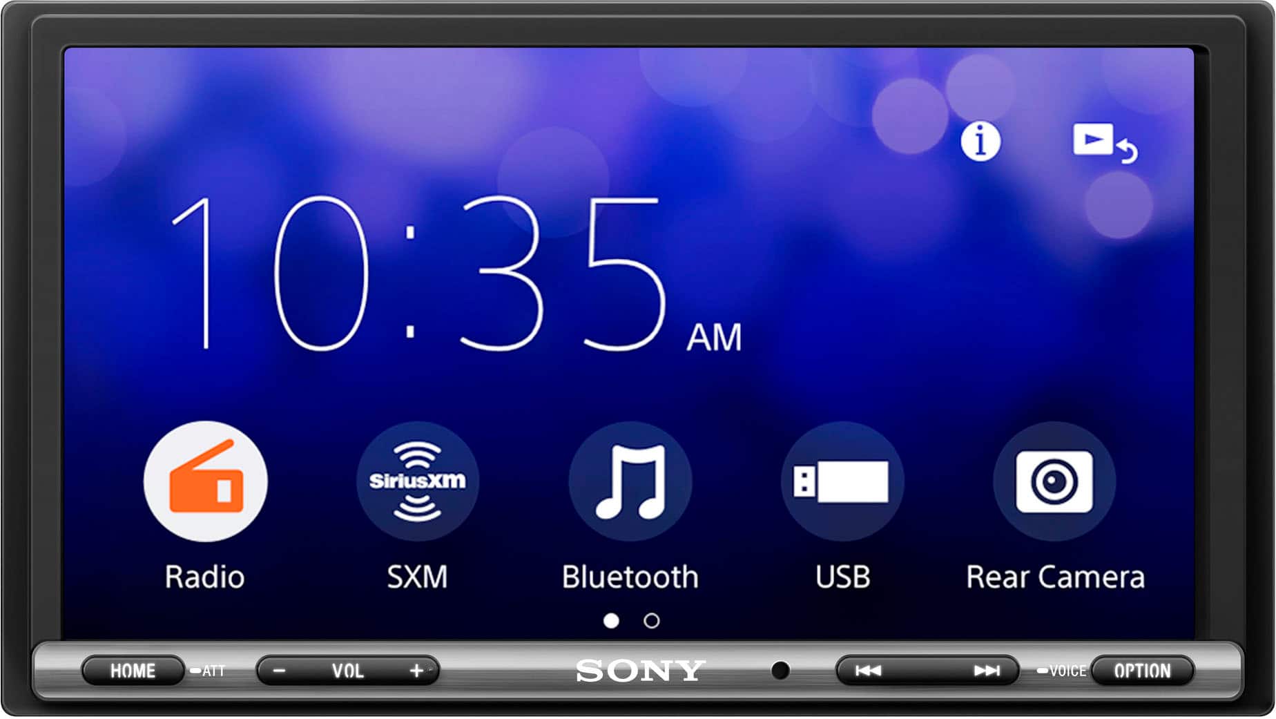 Sony - 6.95" Android Auto and Apple CarPlay Bluetooth Digital Media Receiver - Black product image
