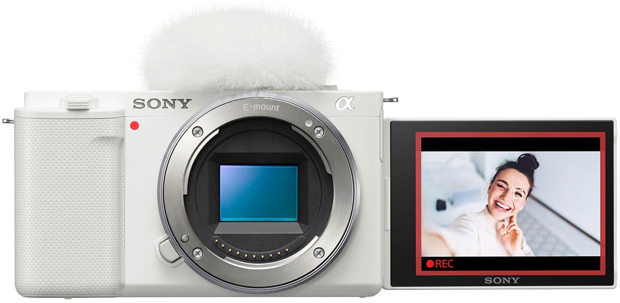 Sony - Alpha ZV-E10 Mirrorless Vlog Camera - Body Only - White product image