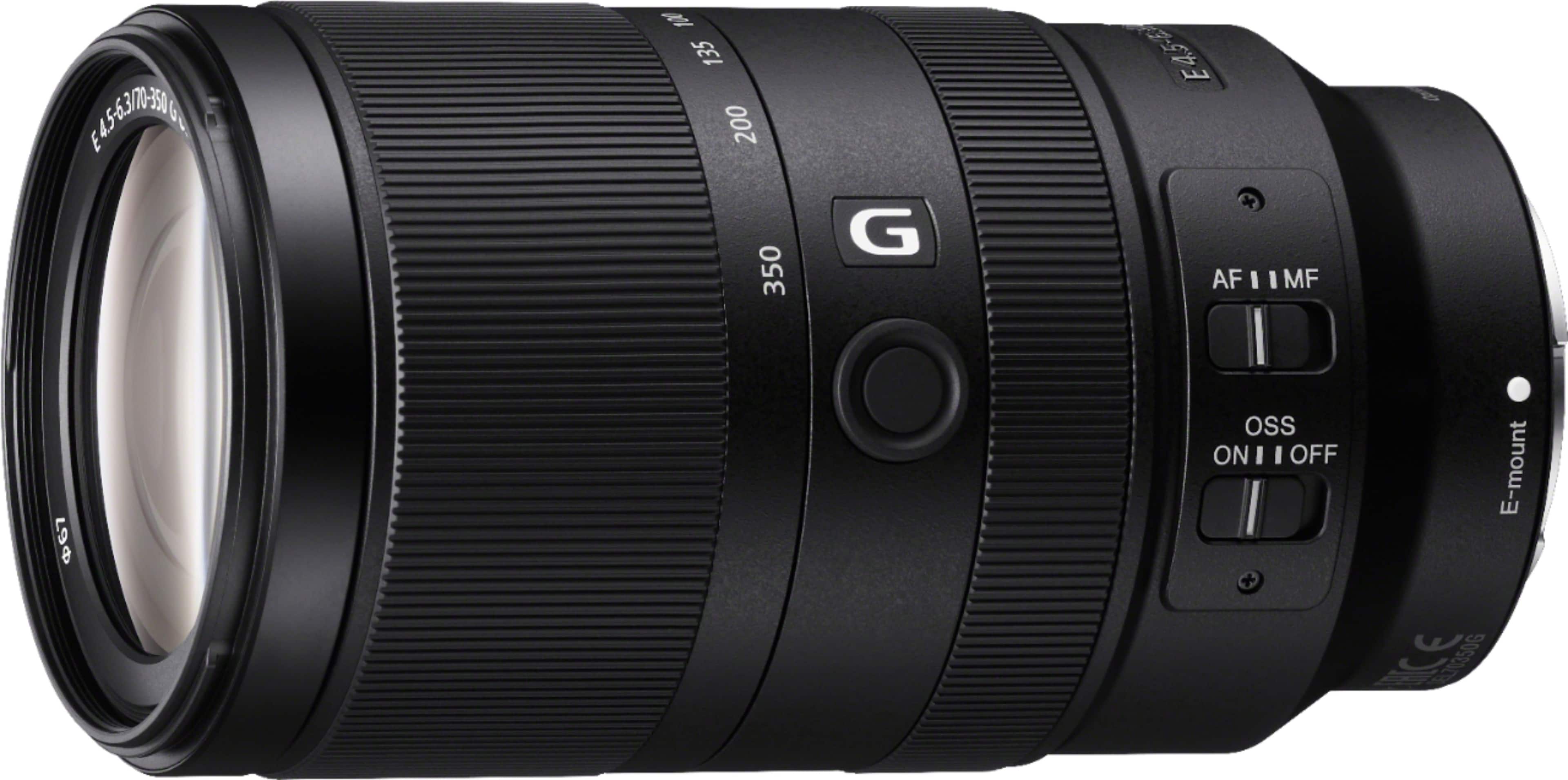 Sony - E 70-350mm F4.5-6.3 G OSS Telephoto Zoom Lens for E-mount Cameras - Black product image