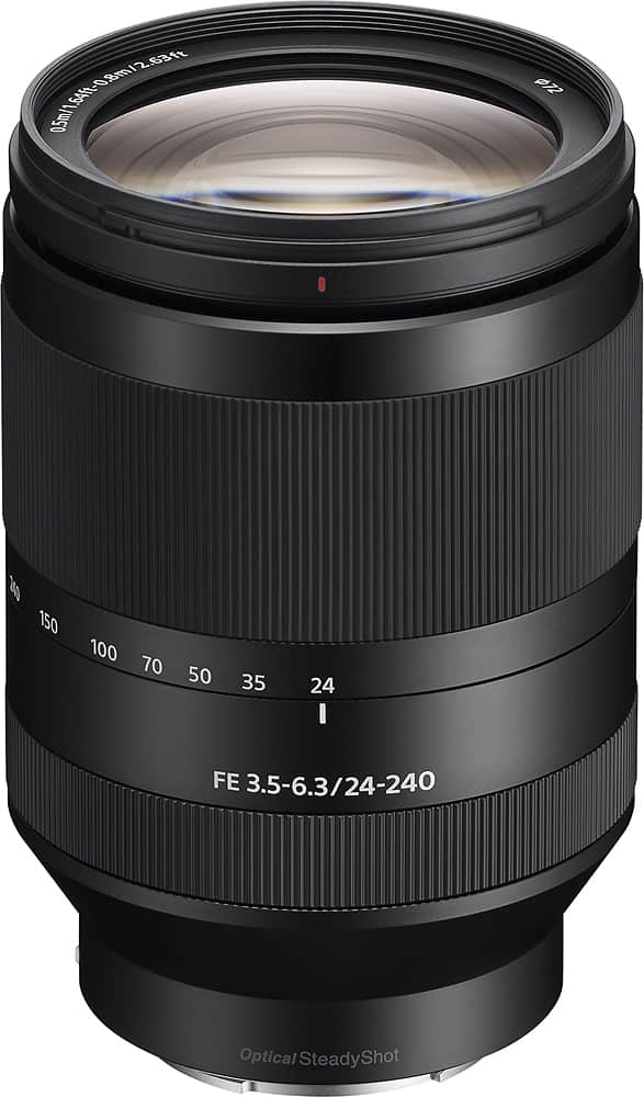 Sony - FE 24-240mm f/3.5-6.3 OSS Full-Frame Telephoto Zoom Lens for E-Mount Cameras - Black product image
