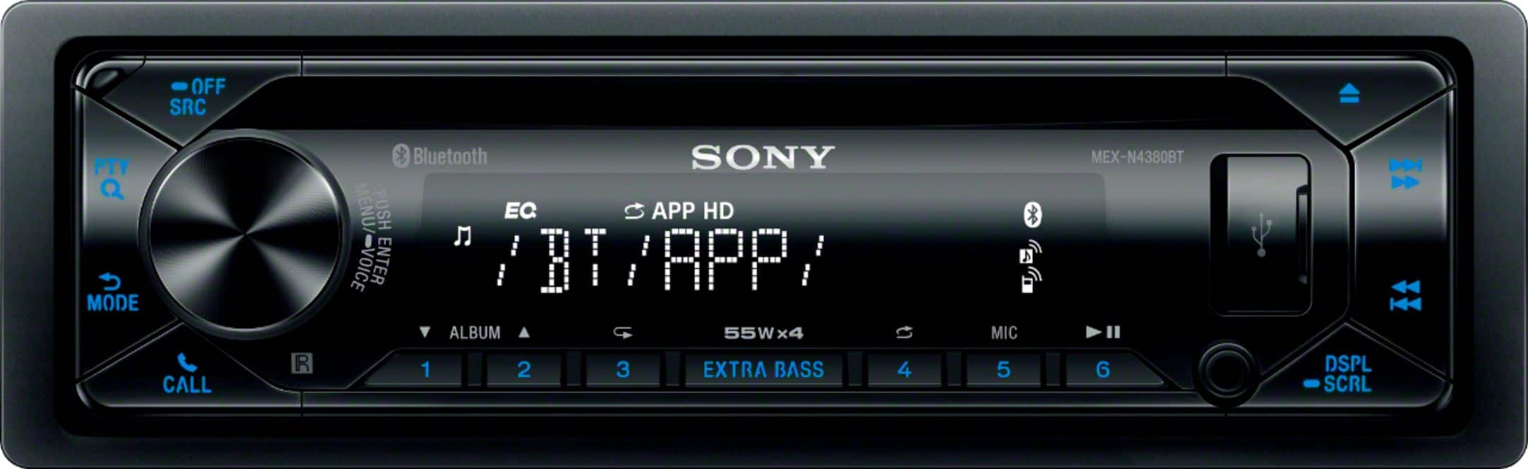 Sony - In-Dash Receiver - Built-in Bluetooth with Detachable Faceplate - Black product image