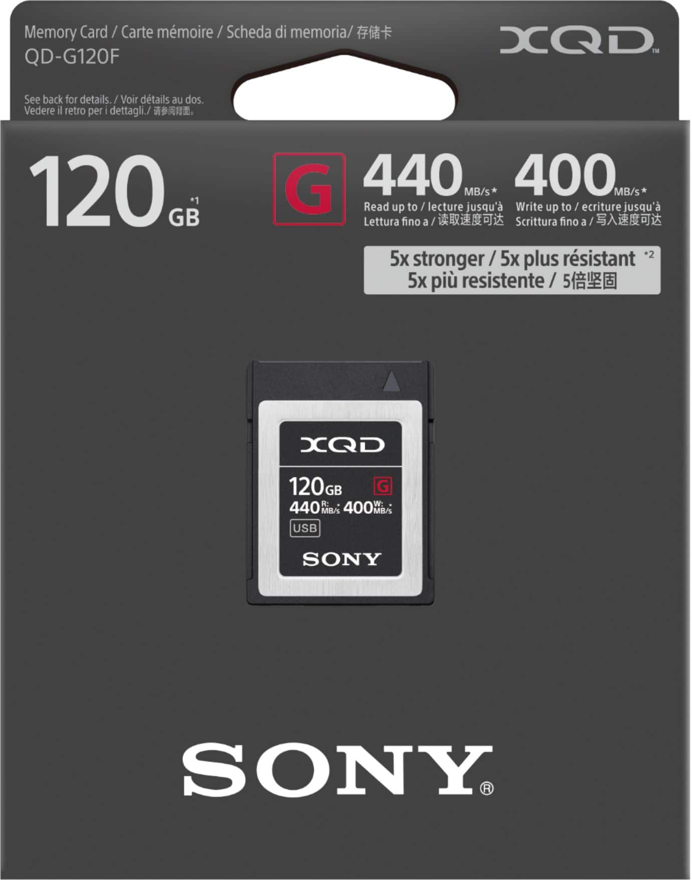Sony - QDG120F/J 120GB XQD Memory Card product image