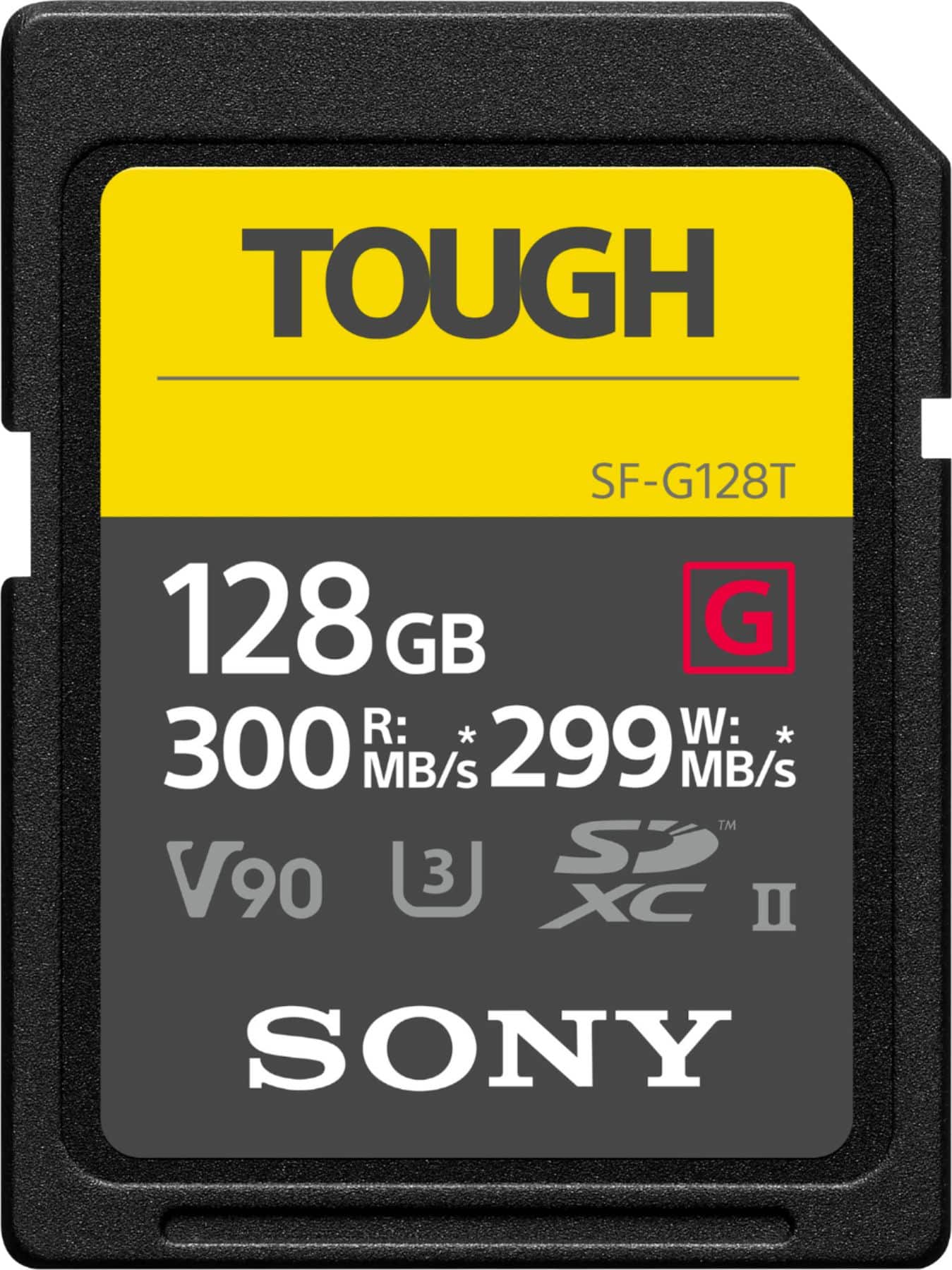 Sony - SFG128T/T1 128GB SDXC UHS-II TOUGH G Series Memory Card product image