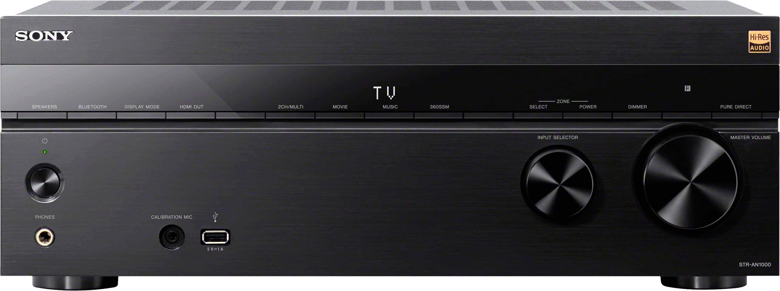 Sony - STR-AN1000 7.2 Channel Dolby Atmos & Dolby Vision 8K HDR Network A/V Receiver - Black product image
