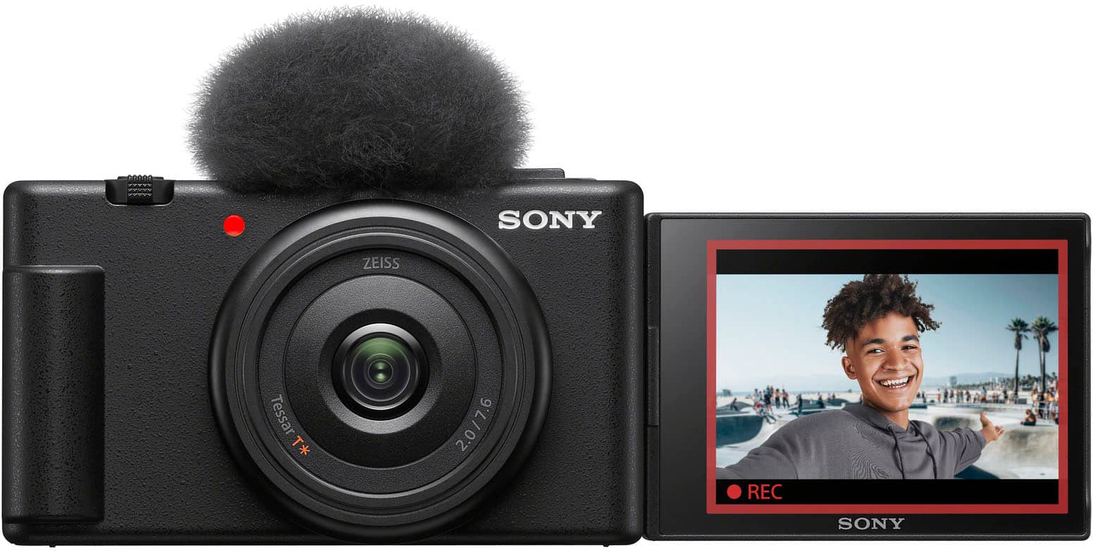 Sony - ZV-1F Vlog Camera for Content Creators and Vloggers - Black product image