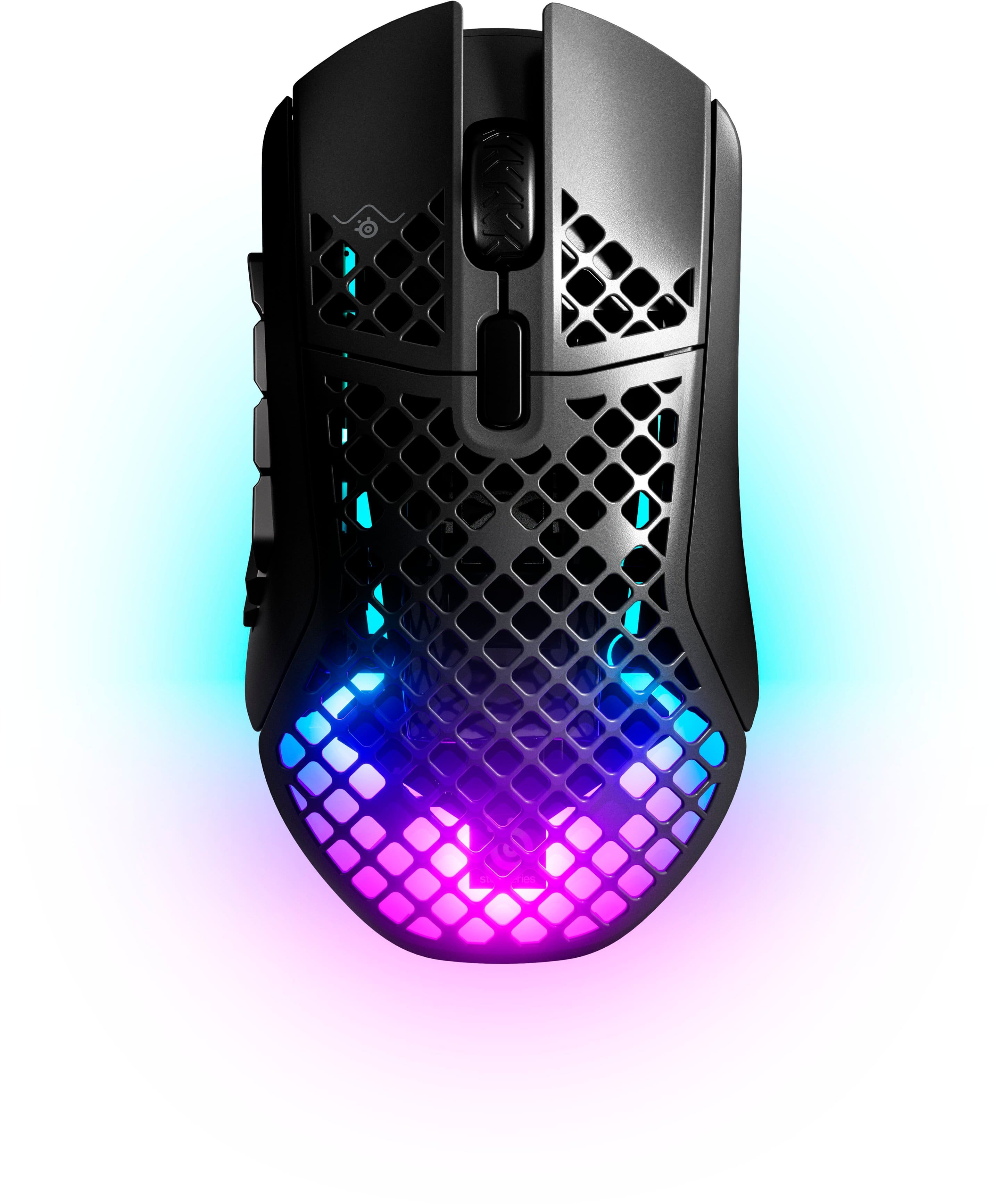 SteelSeries - Aerox 9 Wireless Ultra Lightweight Honeycomb Water Resistant RGB Optical Gaming Mouse With 18 Programmable But…