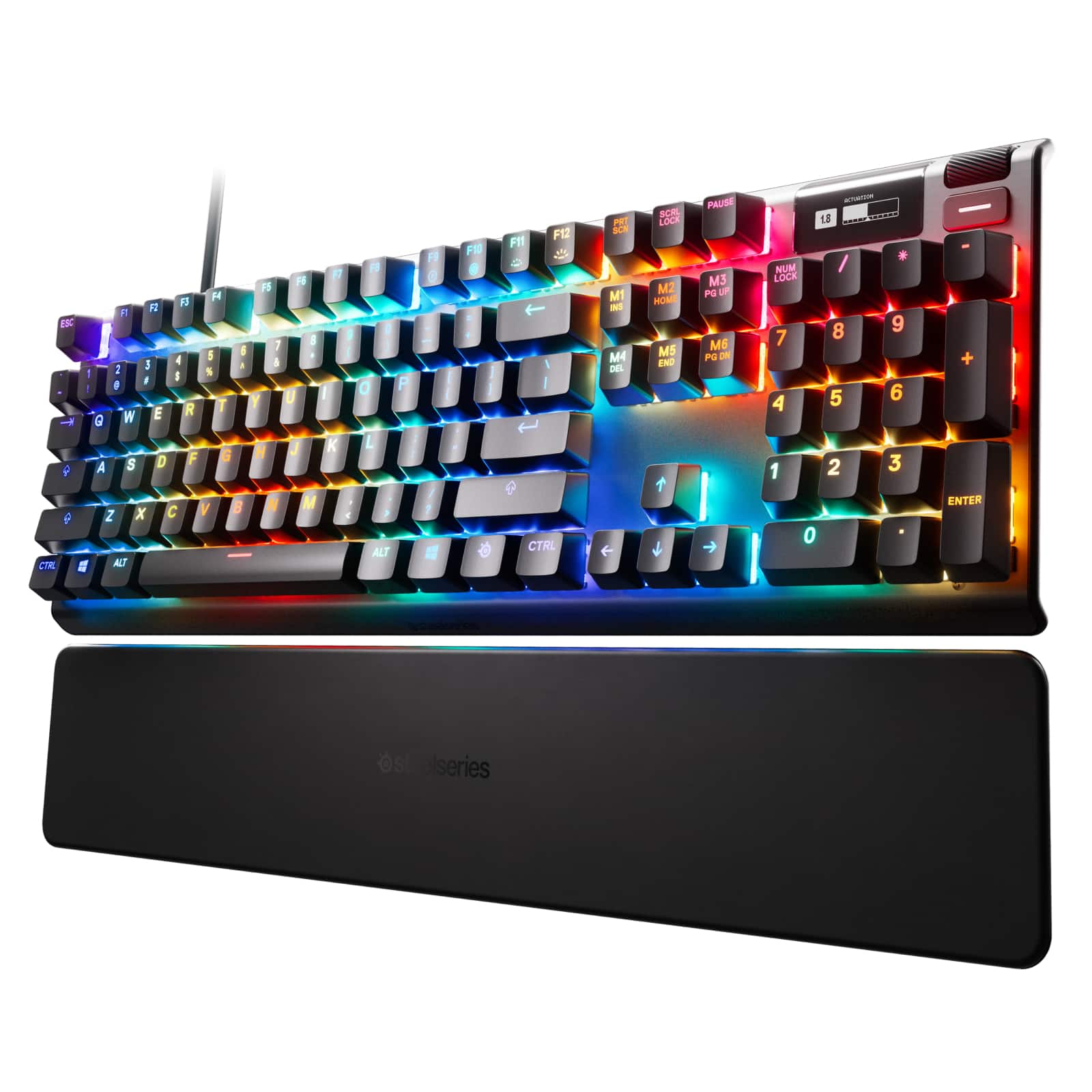 SteelSeries - Apex Pro V2 Full Size Wired Mechanical OmniPoint Adjustable HyperMagnetic Gaming Keyboard with Rapid Tap - Bla…