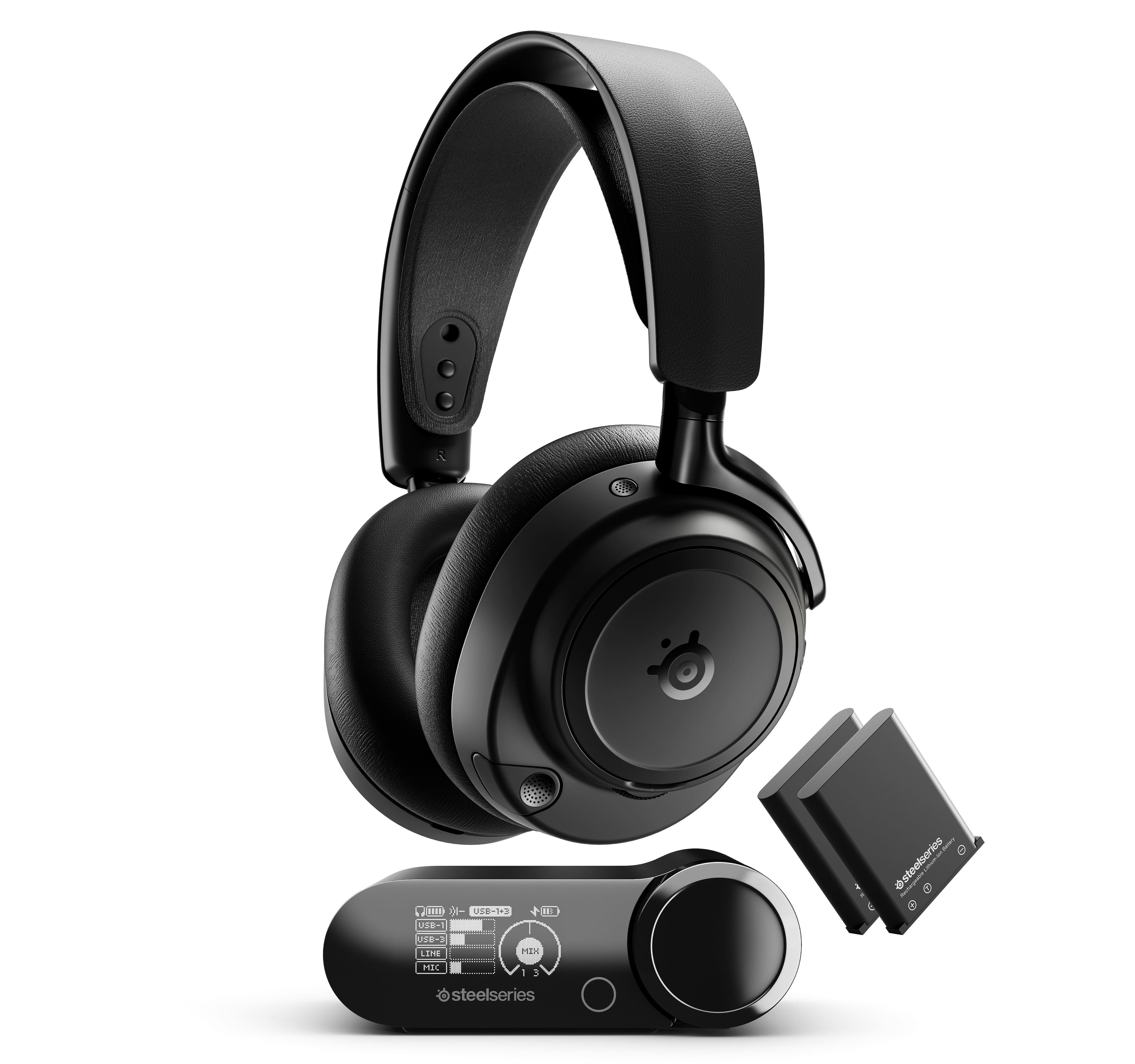 SteelSeries - Arctis Nova Elite Wireless Multi Gaming Headset for PC,PS5, Xbox one and Series S/X, Switch, Switch 2 - Black…