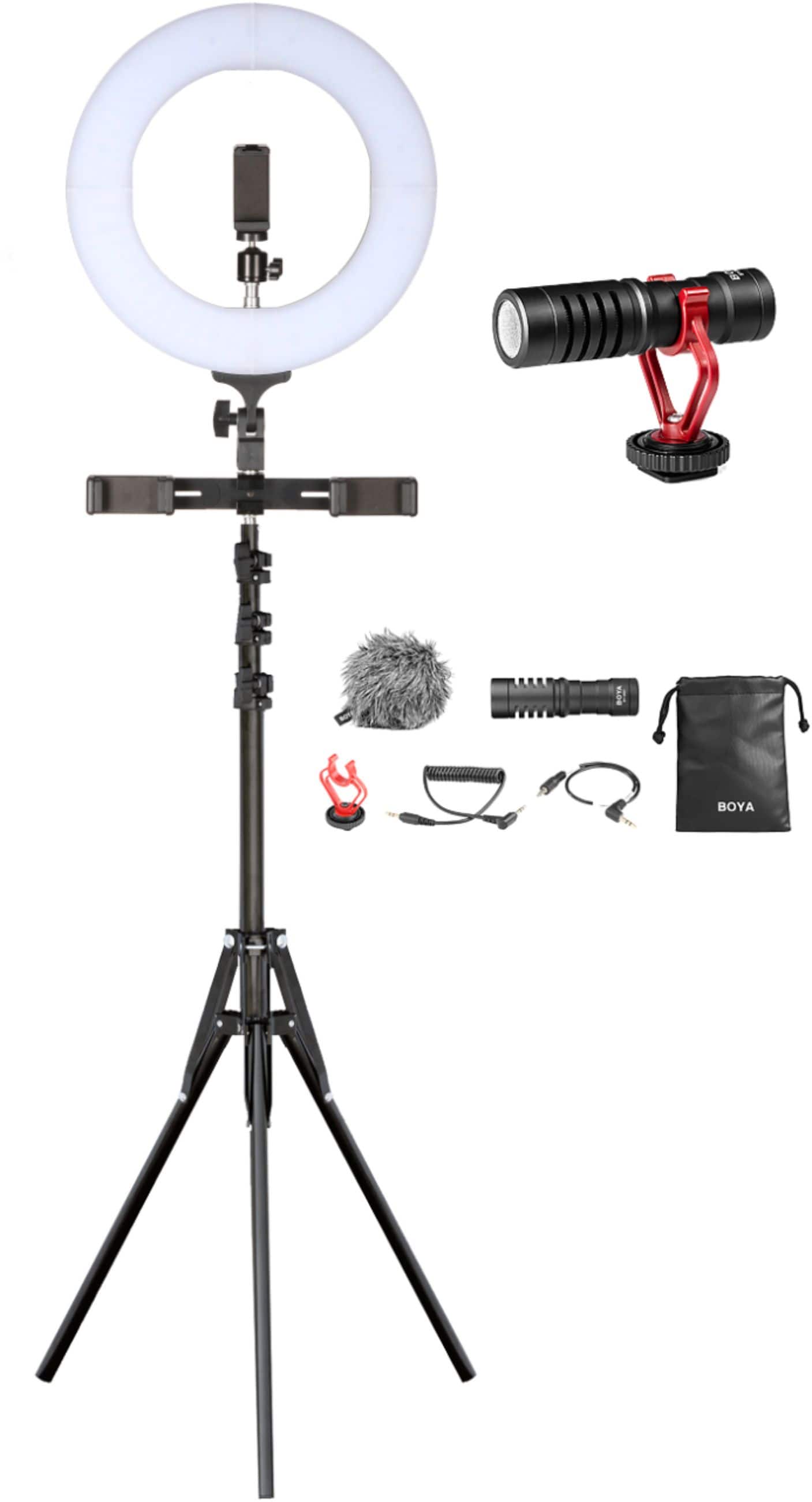 Sunpak - Ultimate Vlogging Kit with BOYA Cardioid Microphone for Smartphones and Cameras - Black product image