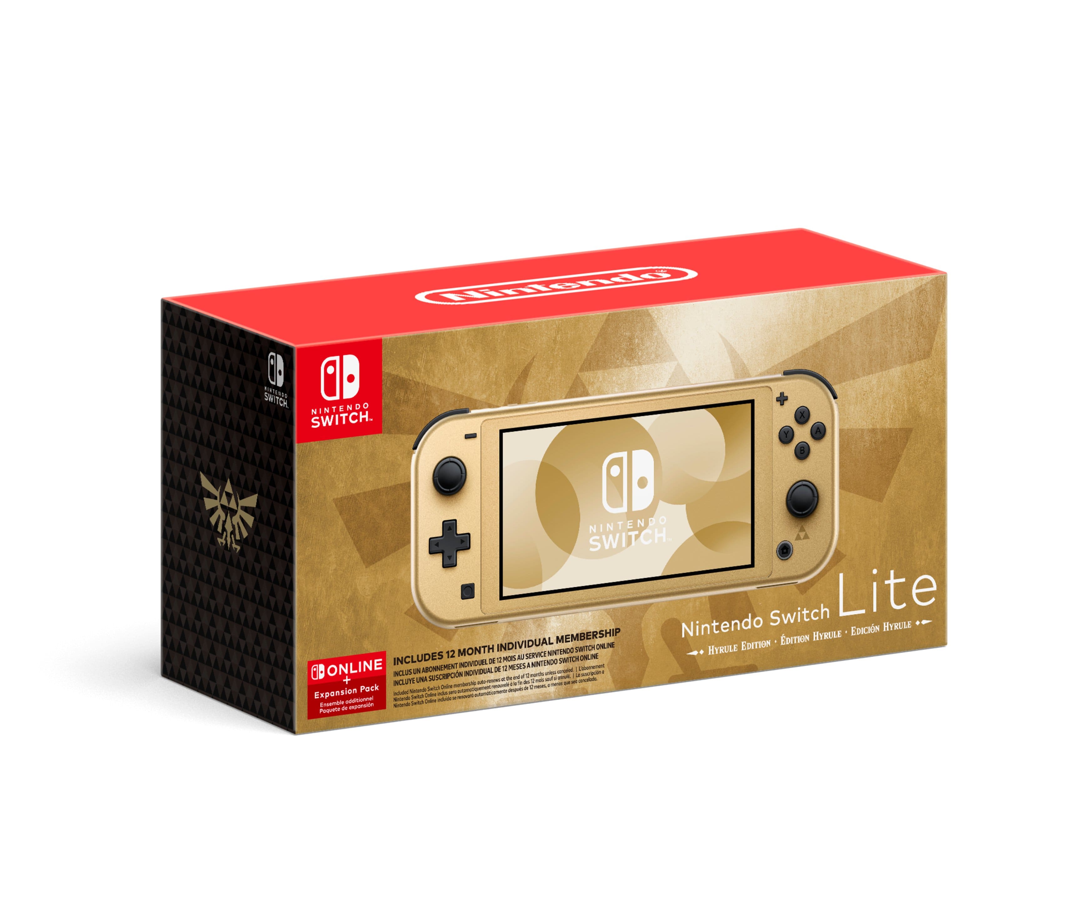 Switch Lite: Hyrule Edition with Bonus Nintendo Switch Online + Expansion Pack - Nintendo Switch Lite product image