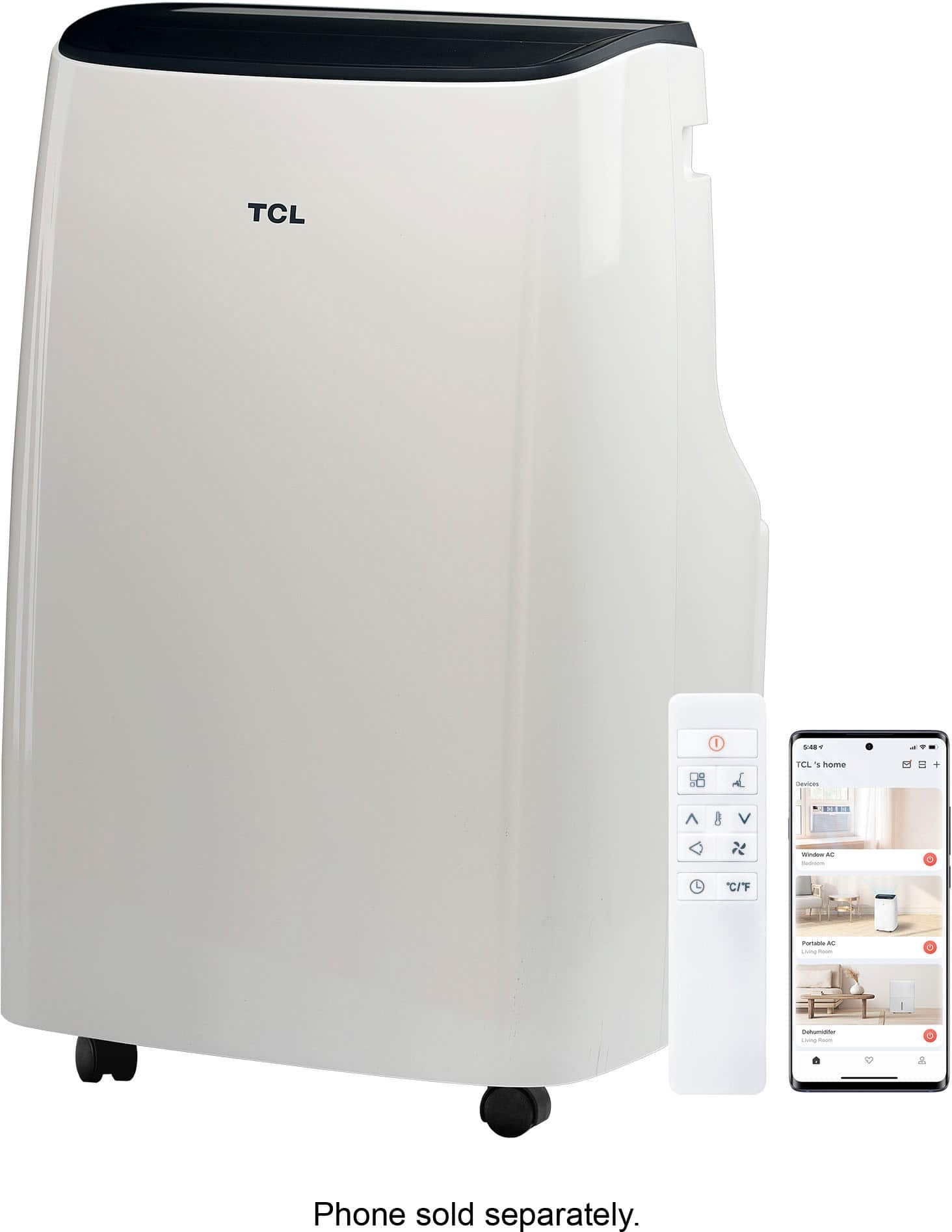TCL - 300 Sq. Ft. 7,000 BTU 3-in-1 Smart Portable Air Conditioner - White product image