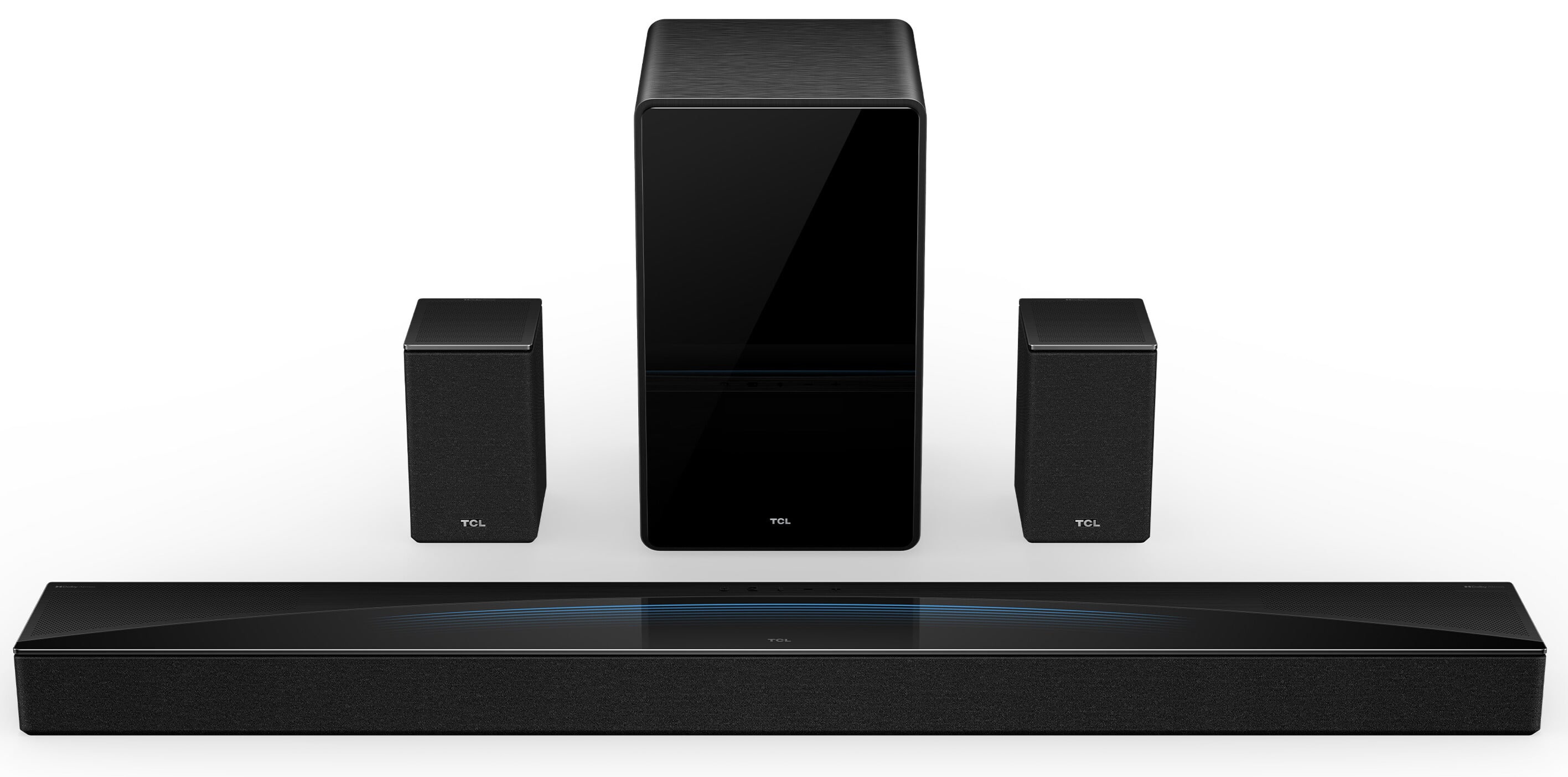 TCL - Q85H Q Class 7.1.4 Channel Sound Bar with Dolby Atmos, Wireless Subwoofer, and Wireless Surround Speakers - Black prod…