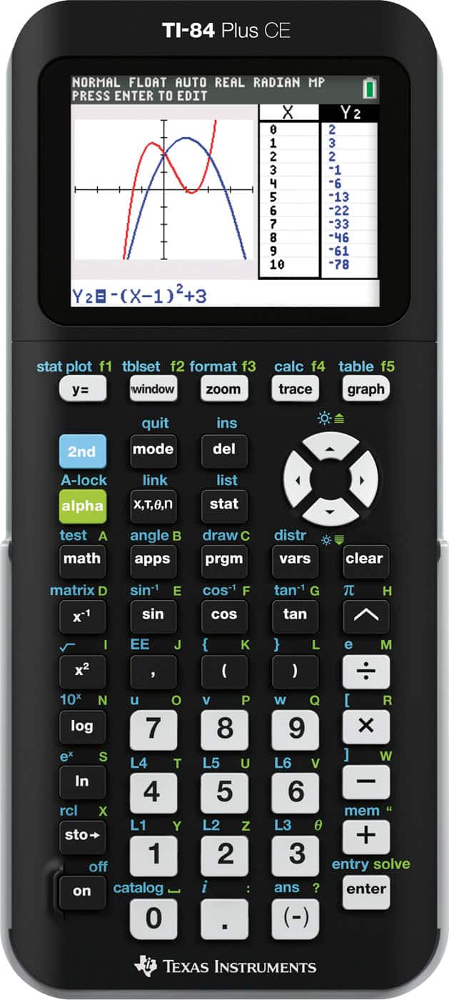 Texas Instruments - TI-84+ CE Graphing Calculator - Black product image