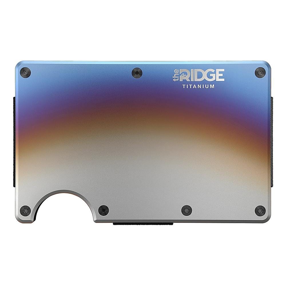 The Ridge Wallet - Titanium Cash Strap - Burnt product image