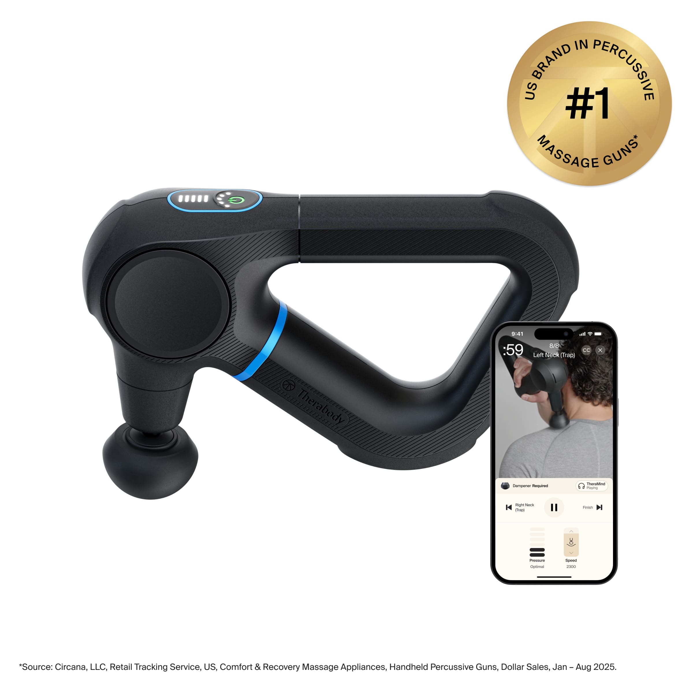 Therabody - Theragun Prime (6th Generation) - Powerful Massage In A Durable, Impact-Resistant Design For Reliable Recovery -…