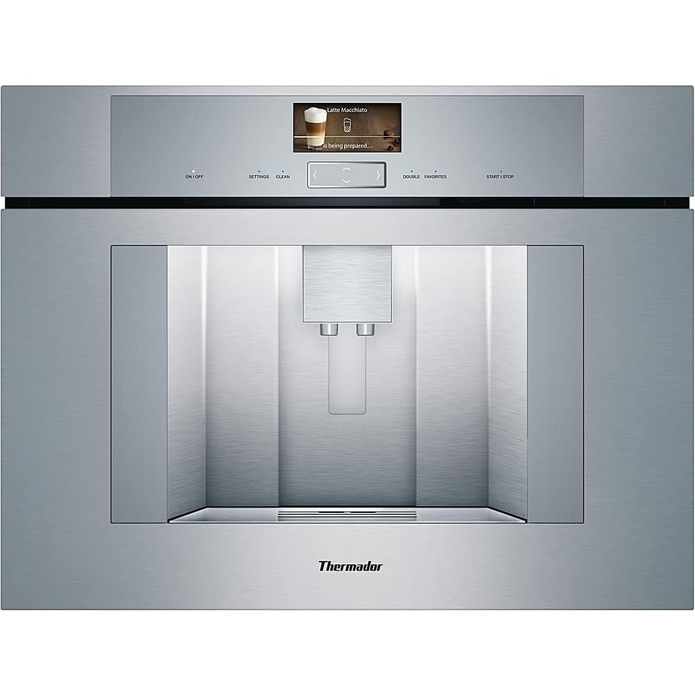 Thermador - Espresso Machine with 19 bars of pressure, Milk Frother and App Controlled - Brushed Stainless Steel product ima…