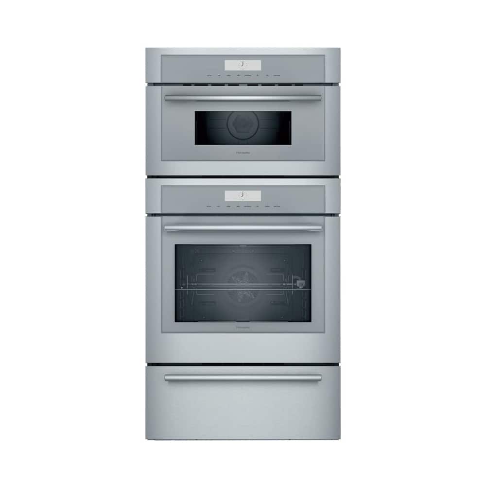 Thermador - Masterpiece Series 30" Built-In Double Electric Smart Combination Microwave and Wall Oven with True Convection -…