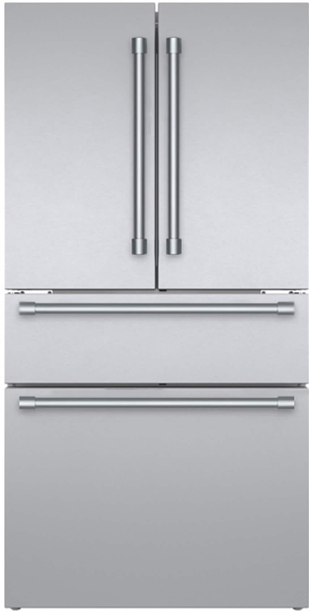 Thermador - Professional Series 20.4 Cu. Ft. 4-Door French Door Bottom Freezer Smart Counter-Depth Refrigerator - Stainless…