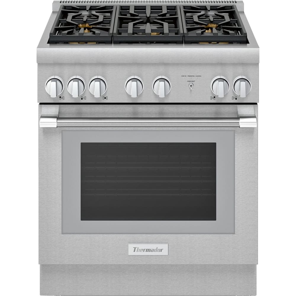 Thermador - Professional Series 4.4 Cu. Ft. Freestanding Dual Fuel Convection Range with Self-Cleaning and 5 Star Burners -…