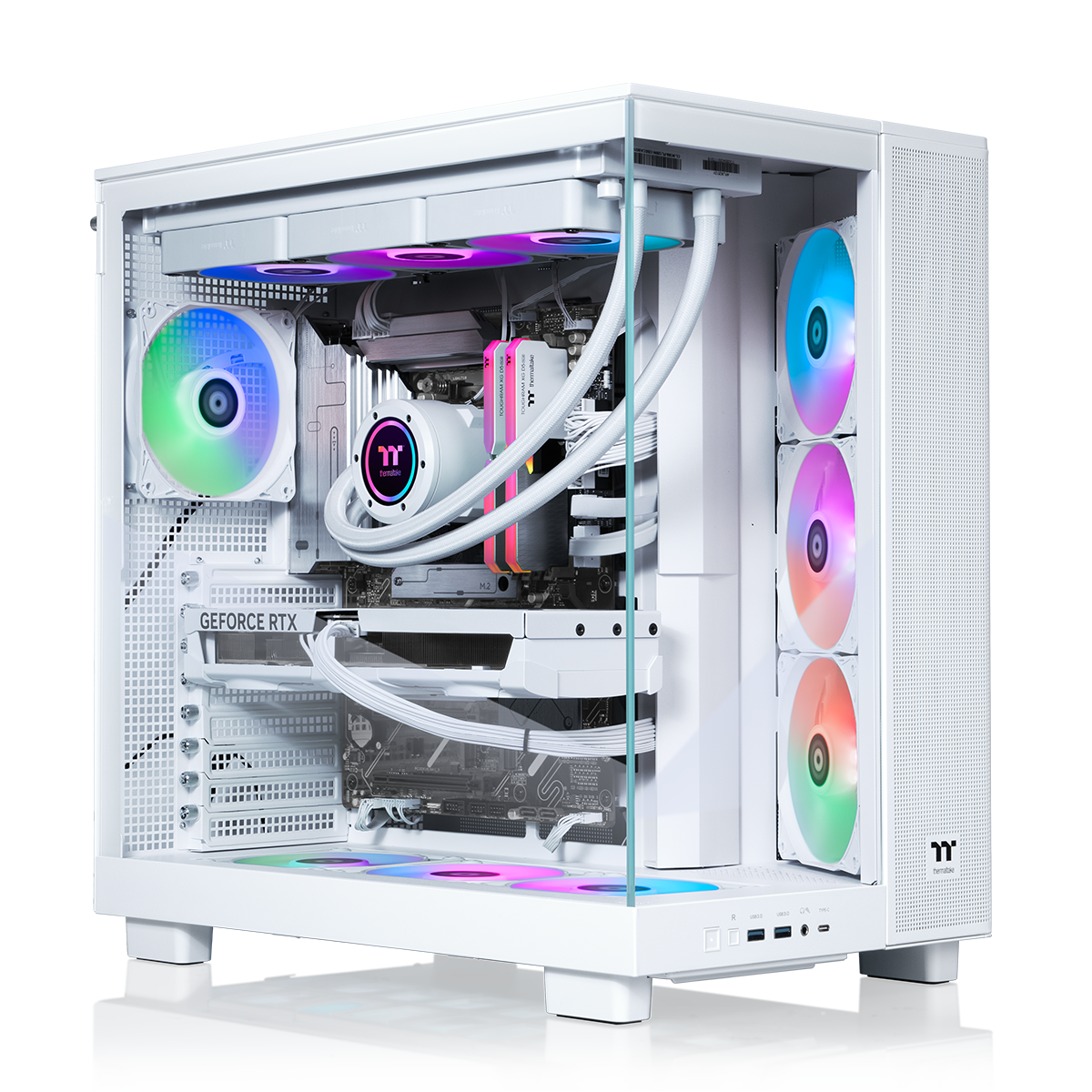 Thermaltake - LCGS View 9580S-380XL Gaming Desktop AMD Ryzen 9 9950X3D 2025, 32GB Memory, NVIDIA GeForce RTX 5080, 2TB NVMe…