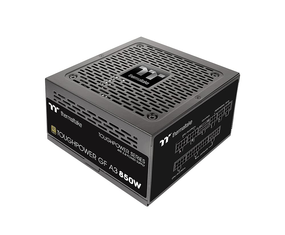 Thermaltake - Toughpower GF A3 850W 80 PLUS Gold PCIe Gen 5 ATX 3.0 Ready Fully Modular Power Supply - Black product image