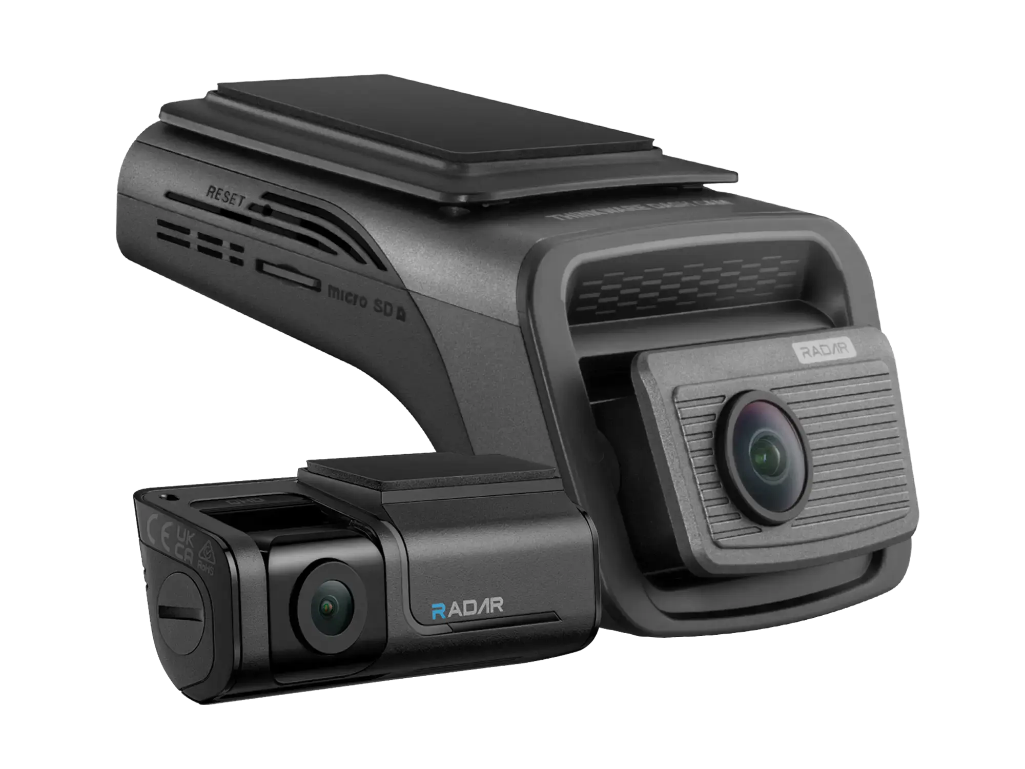 THINKWARE - U3000 PRO 4K UHD Front and 2K QHD Rear Dash Cam with Built-in GPS, Dual RADAR, Wi-Fi-Compatible with iOS and And…
