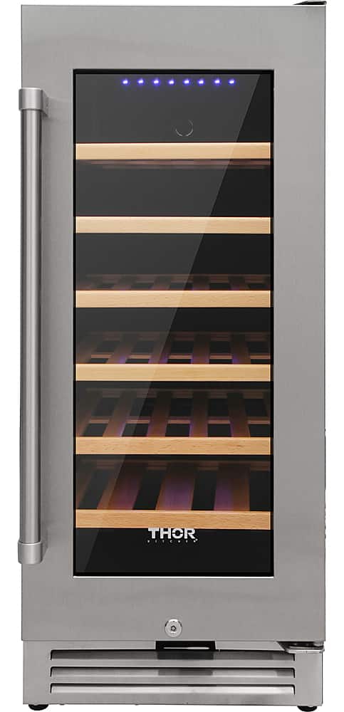 Thor Kitchen - 33 Bottle Built-in Dual Zone Wine and Beverage Cooler - Stainless Steel product image
