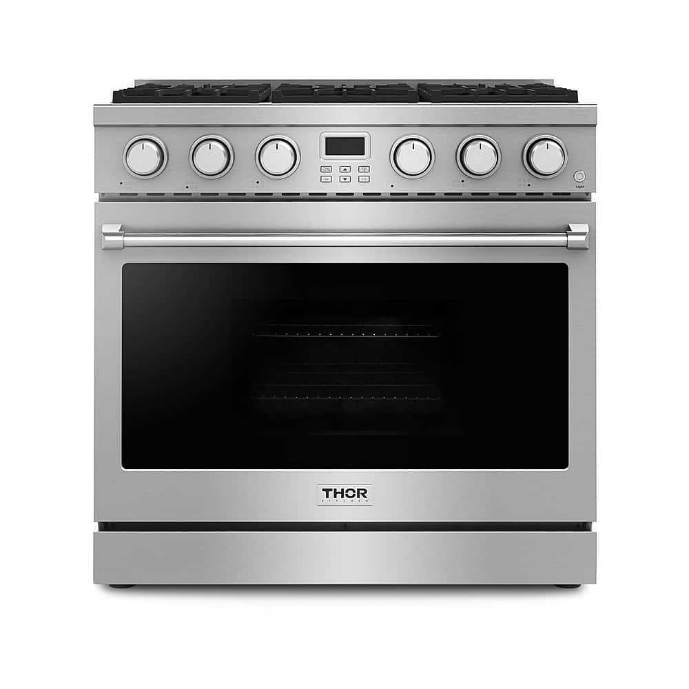 Thor Kitchen - 6.0 Cu. Ft. Freestanding Gas Convection Range - Stainless Steel product image