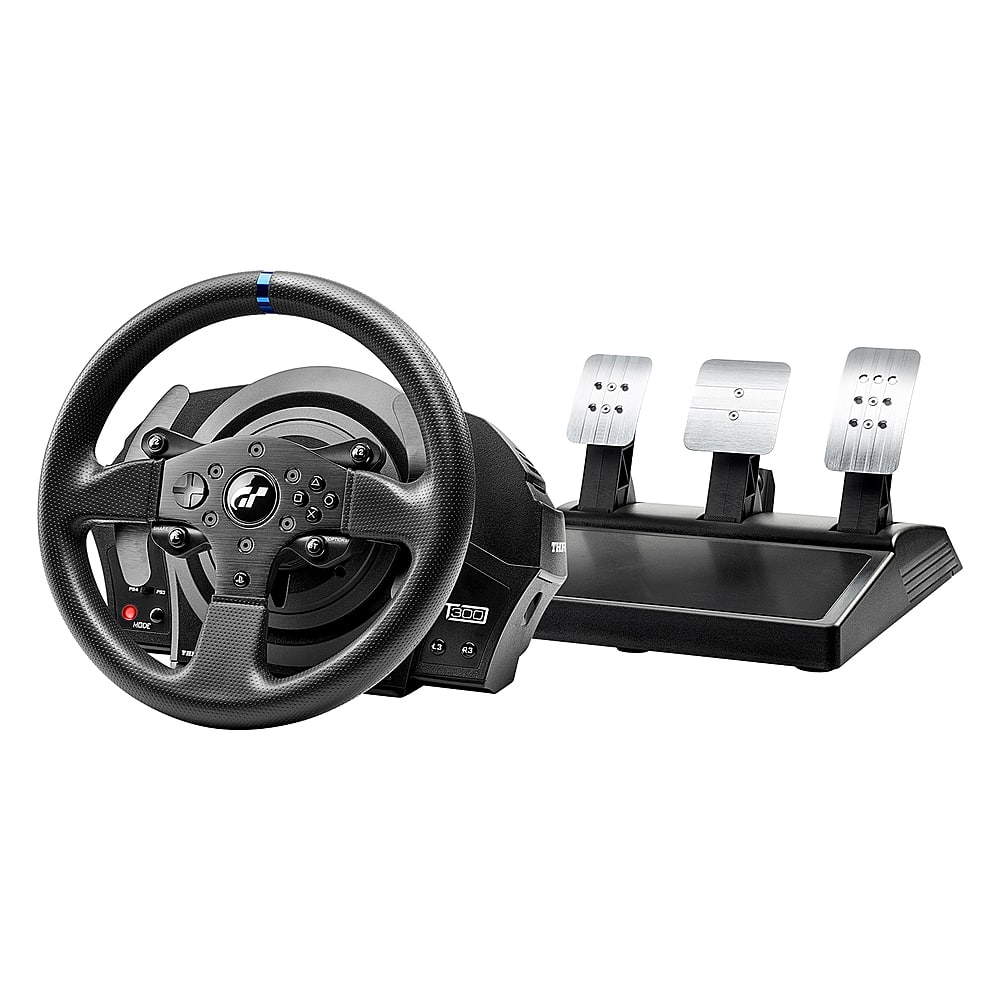 Thrustmaster - T300RS GT Racing Wheel and 3 Pedal Set for PlayStation 4, PlayStation 5,Windows - Black product image
