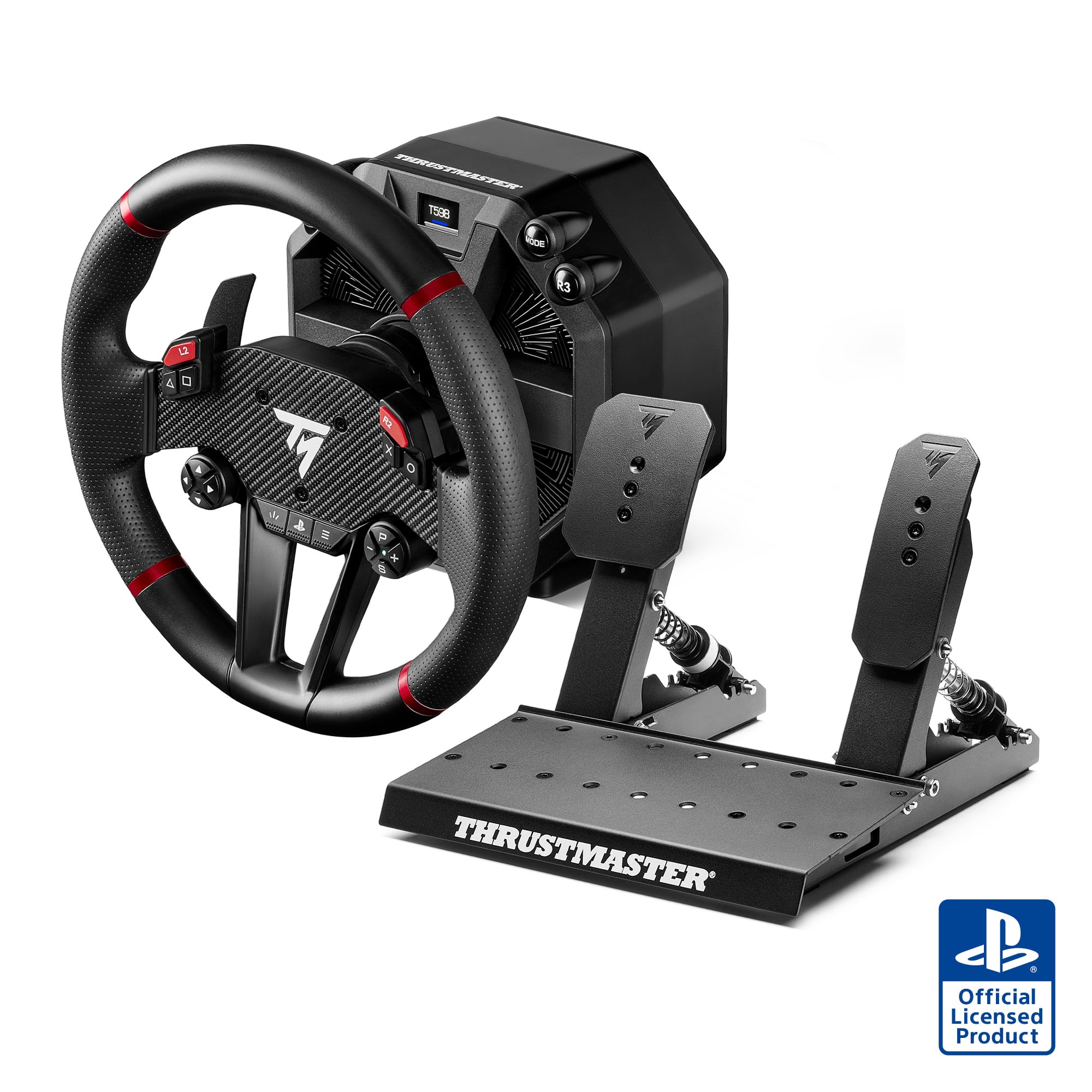 Thrustmaster - T598 Racing Wheel & Pedals - 5Nm Direct Drive Force Feedback Sim Racing Wheel for PS5, PS4, Windows - Black p…