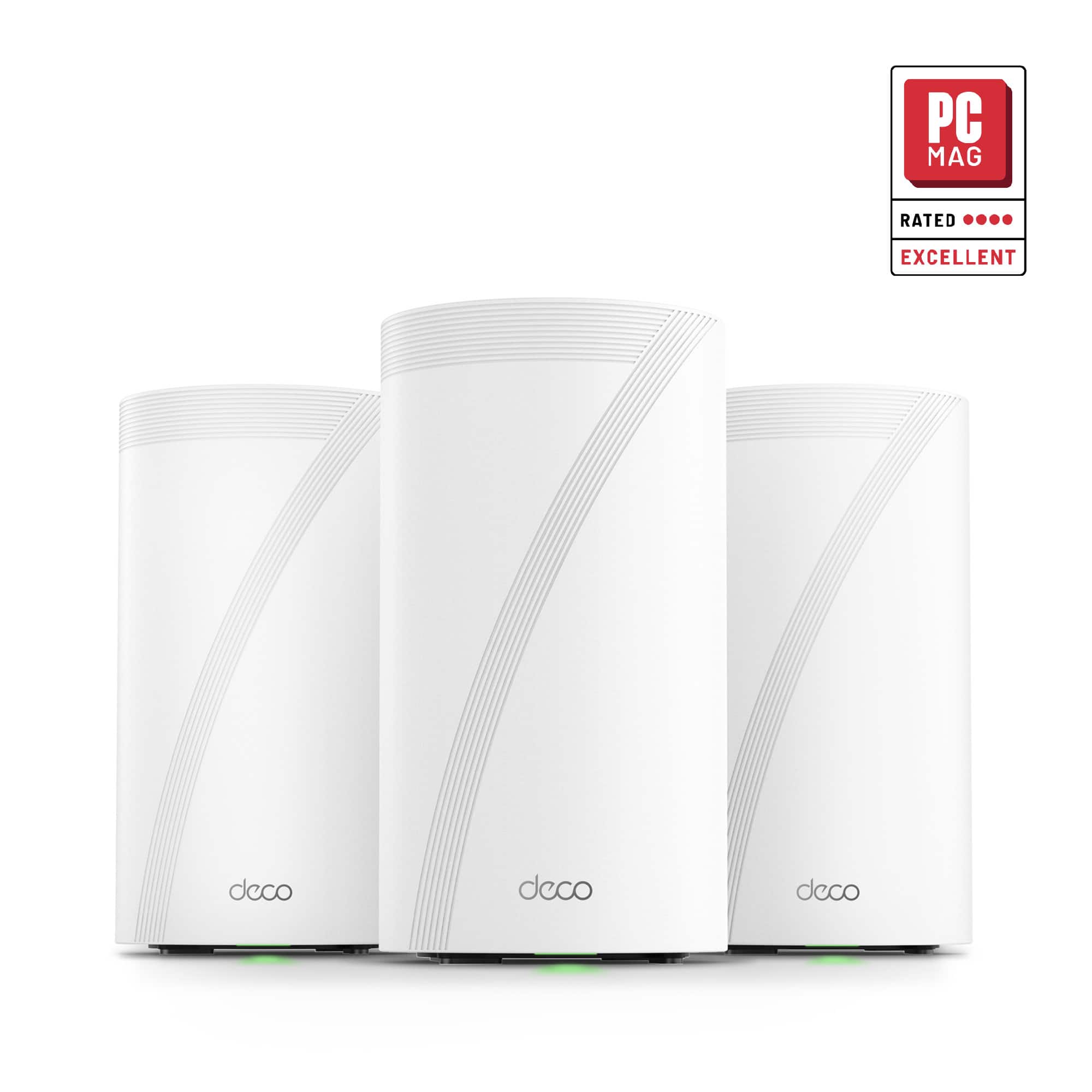 TP-Link - Deco 7 Elite BE22000 Tri-Band Wi-Fi 7 Whole Home Mesh Router System - Deco BE85 (3-Pack) - White product image