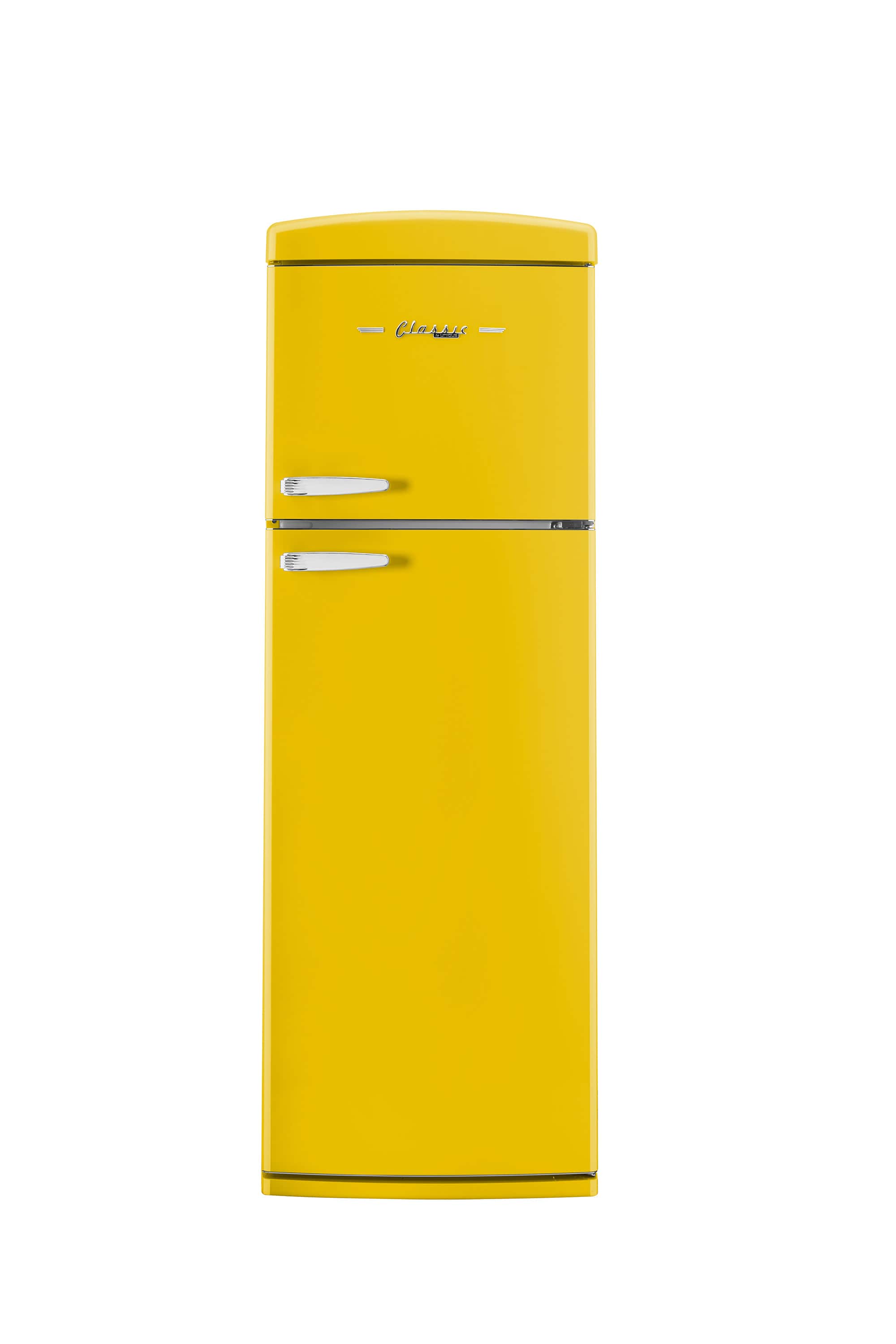 Unique Appliances - Classic Retro 11 cu.ft. Top Freezer Refrigerator - Canary Yellow product image
