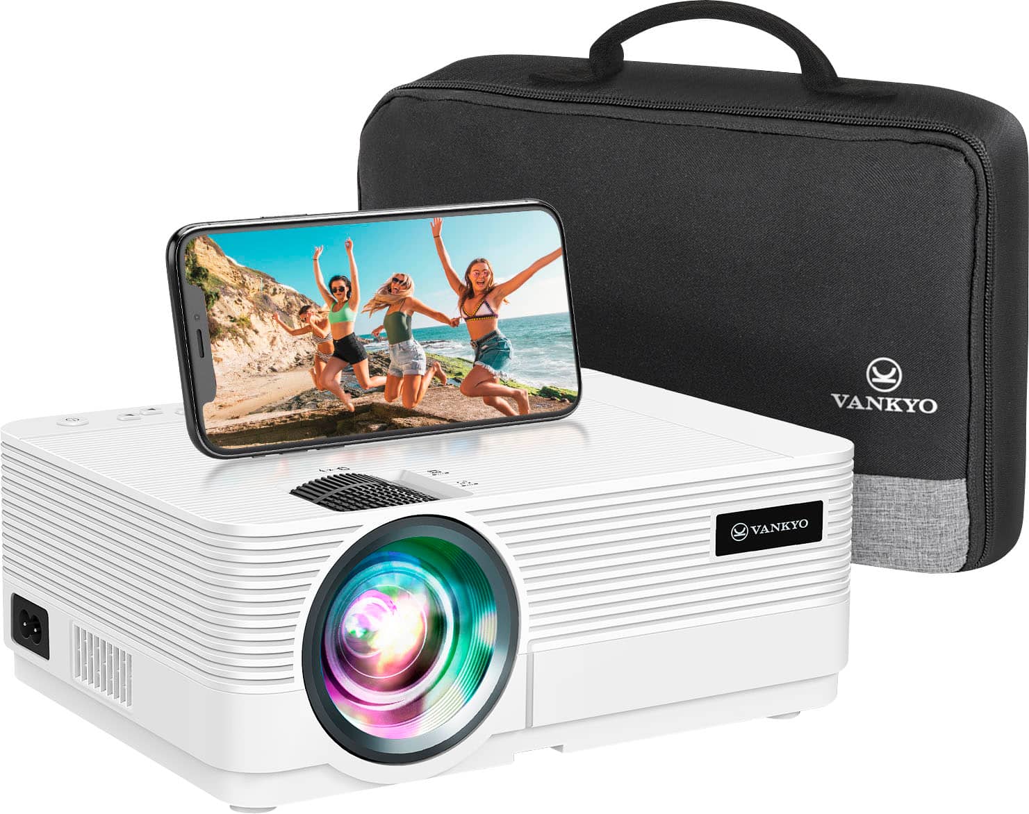 Vankyo - Leisure 470 Pro Native 1080P Wireless Single LCD Mini Projector - White product image