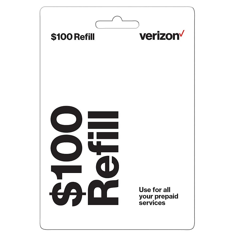 Verizon - Prepaid $100 Refill Card (Digital Delivery) [Digital] product image