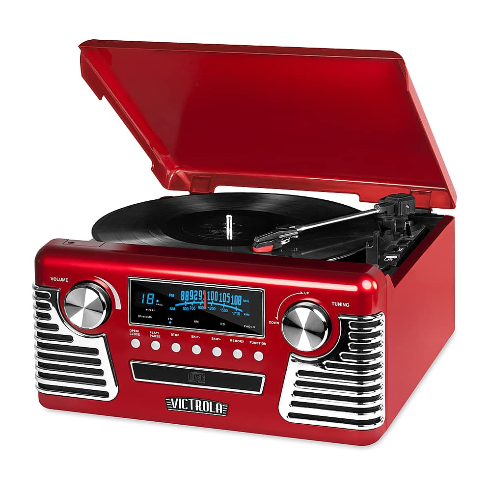 Victrola - 50's Bluetooth Stereo Audio System - Red product image